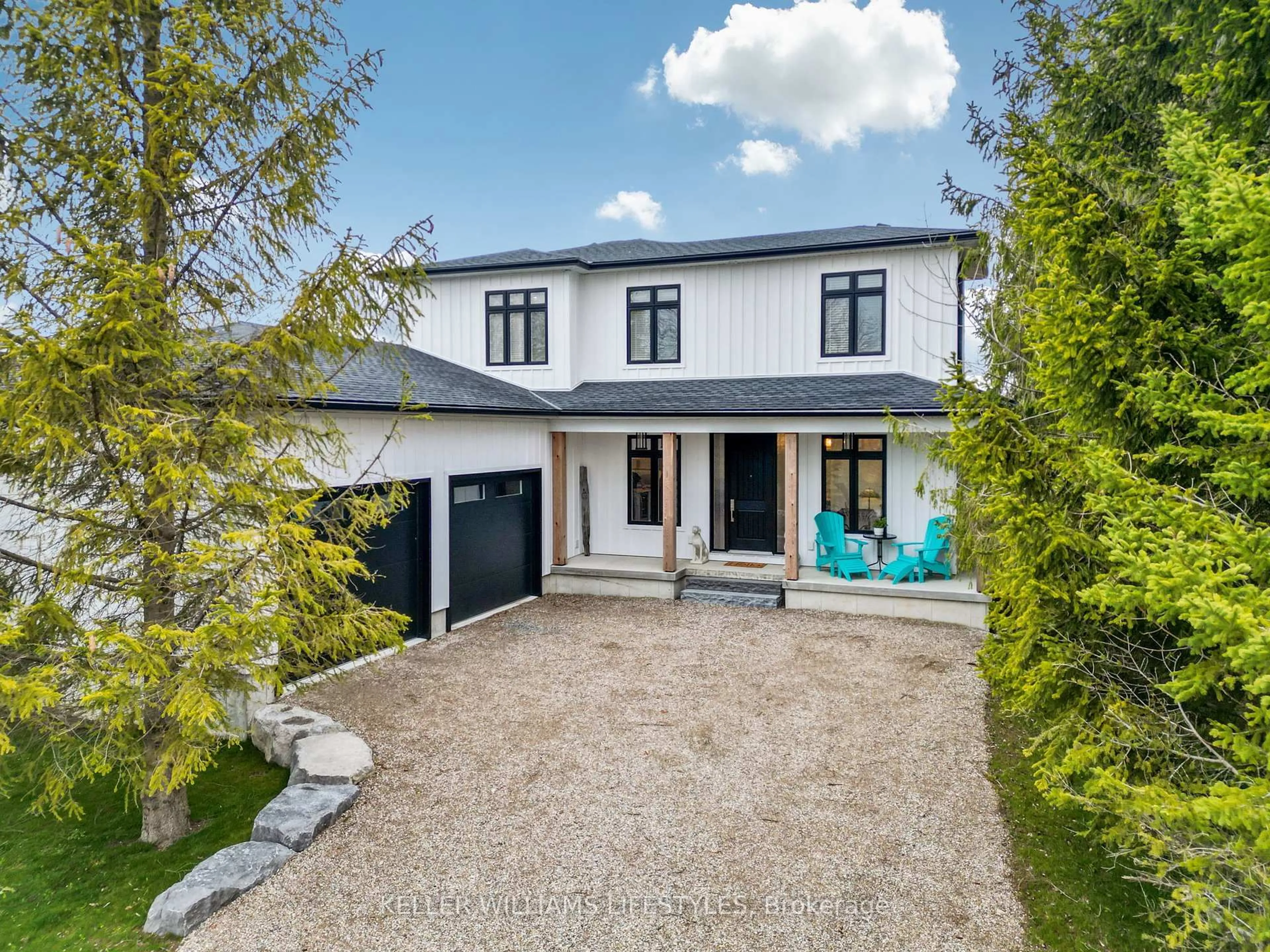 A pic from outside/outdoor area/front of a property/back of a property/a pic from drone, street for 34180 Melena Beach Sdrd, Bluewater Ontario N0M 1G0