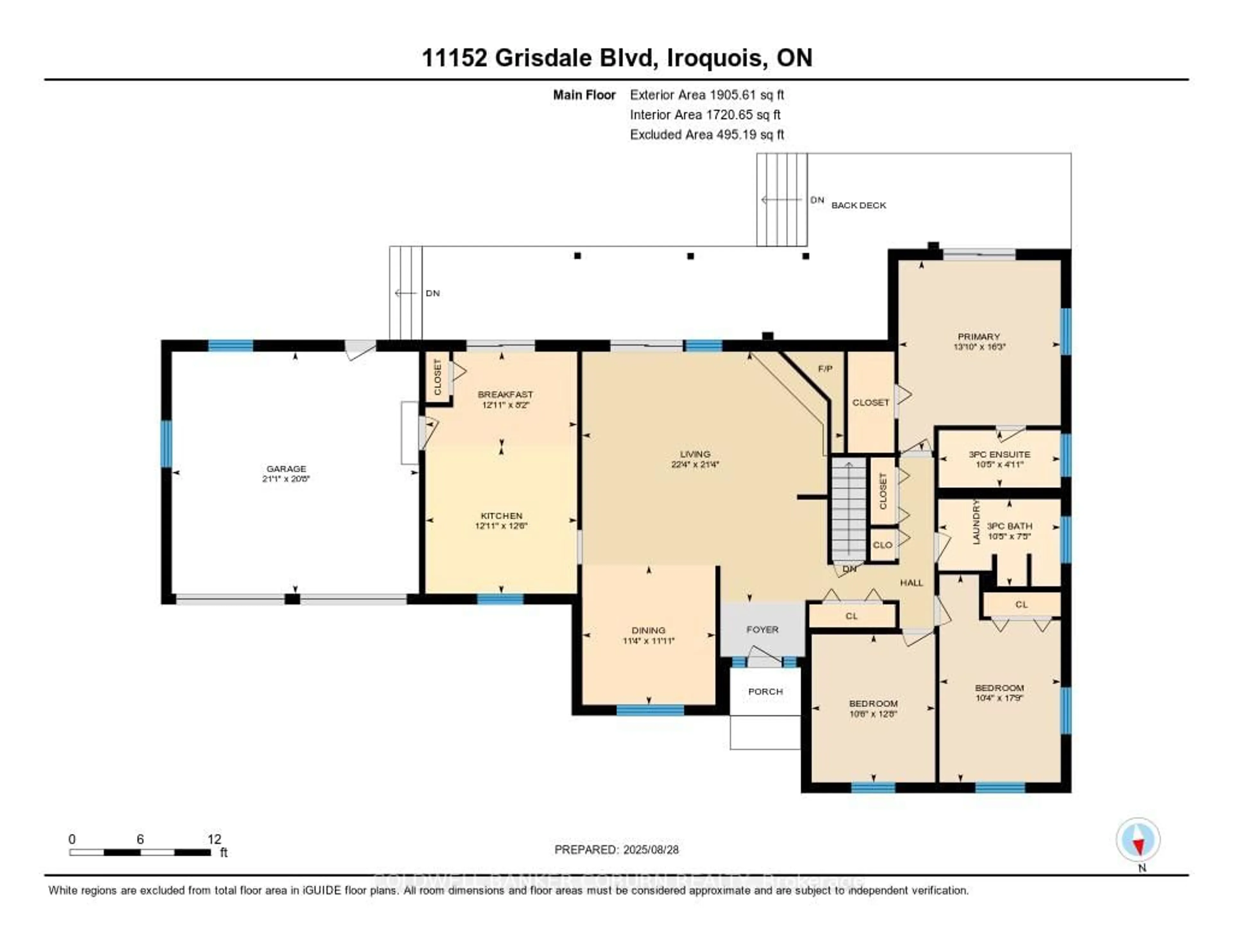 Floor plan for 11152 Grisdale Dr, South Dundas Ontario K0E 1K0
