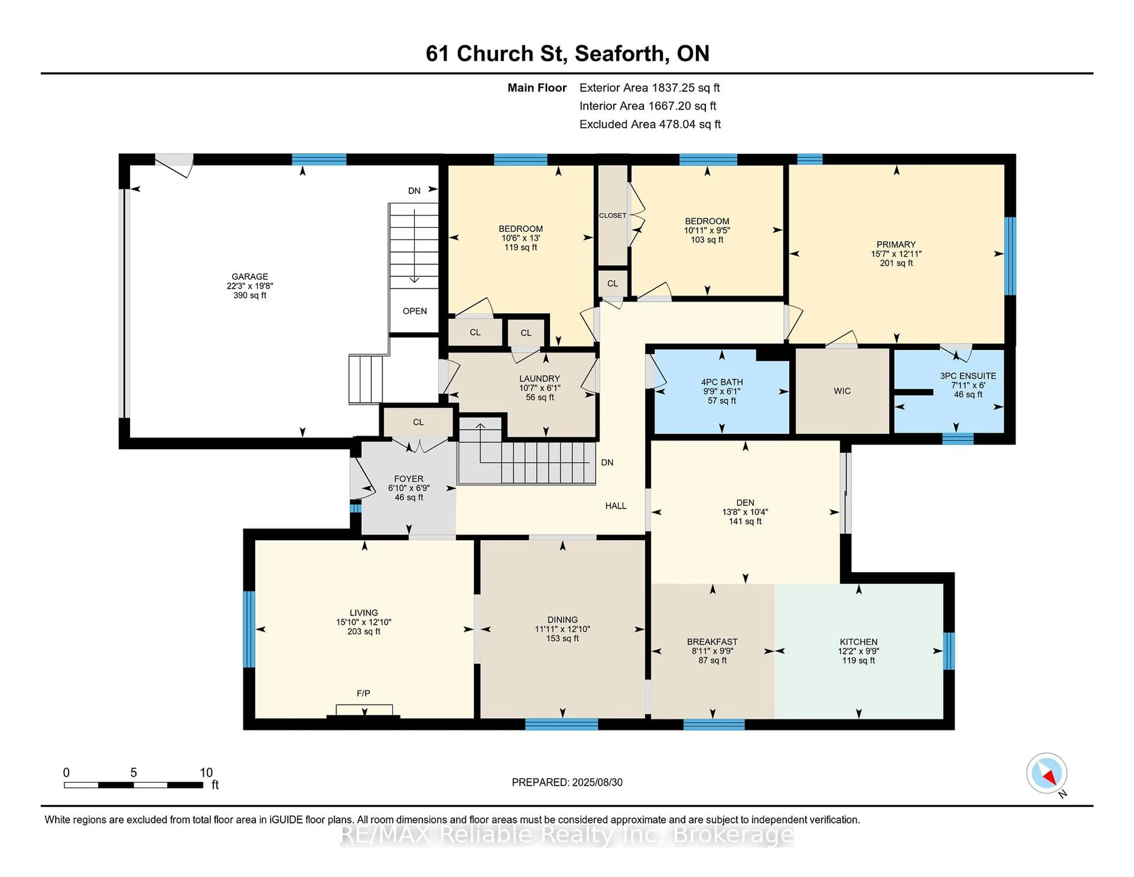 Floor plan for 61 Church St, Huron East Ontario N0K 1W0