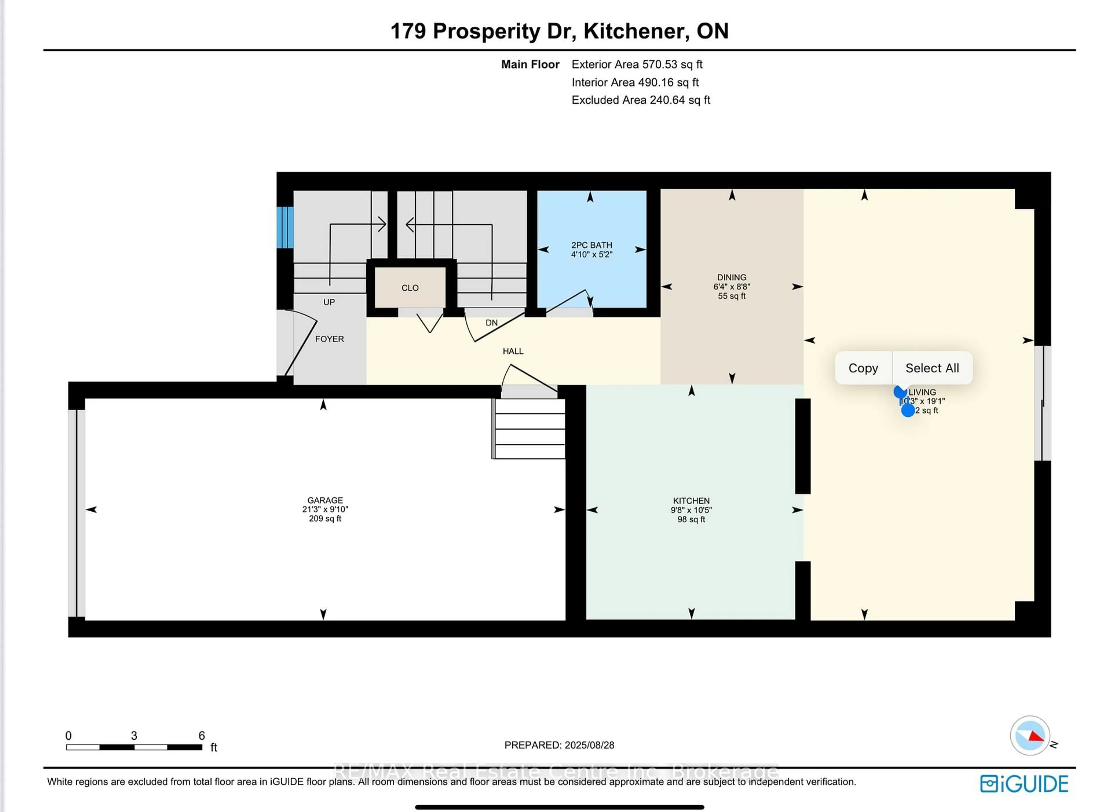 Floor plan for 179 Prosperity Dr, Kitchener Ontario N2E 4E5