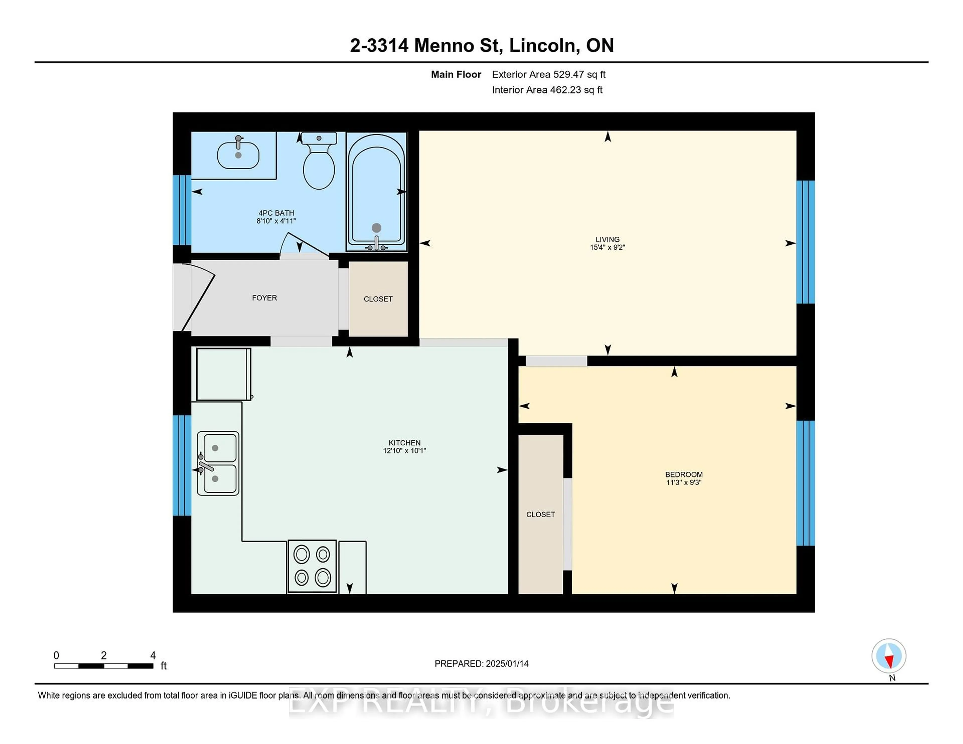 Floor plan for 3314 Menno St #2, Lincoln Ontario L0R 2C0
