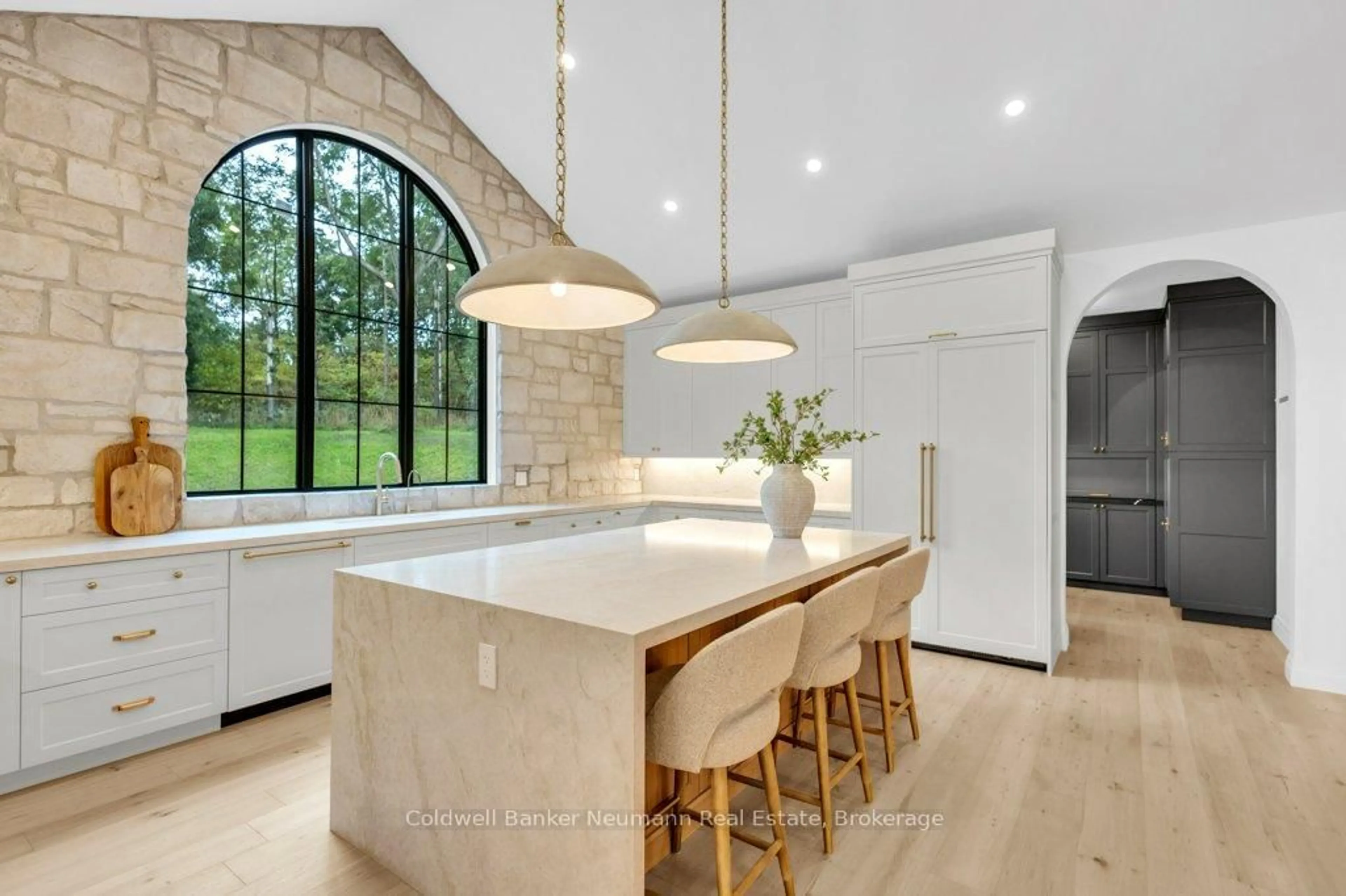 Contemporary kitchen, ceramic/tile floor for 433 South River Rd, Centre Wellington Ontario N0B 1S0