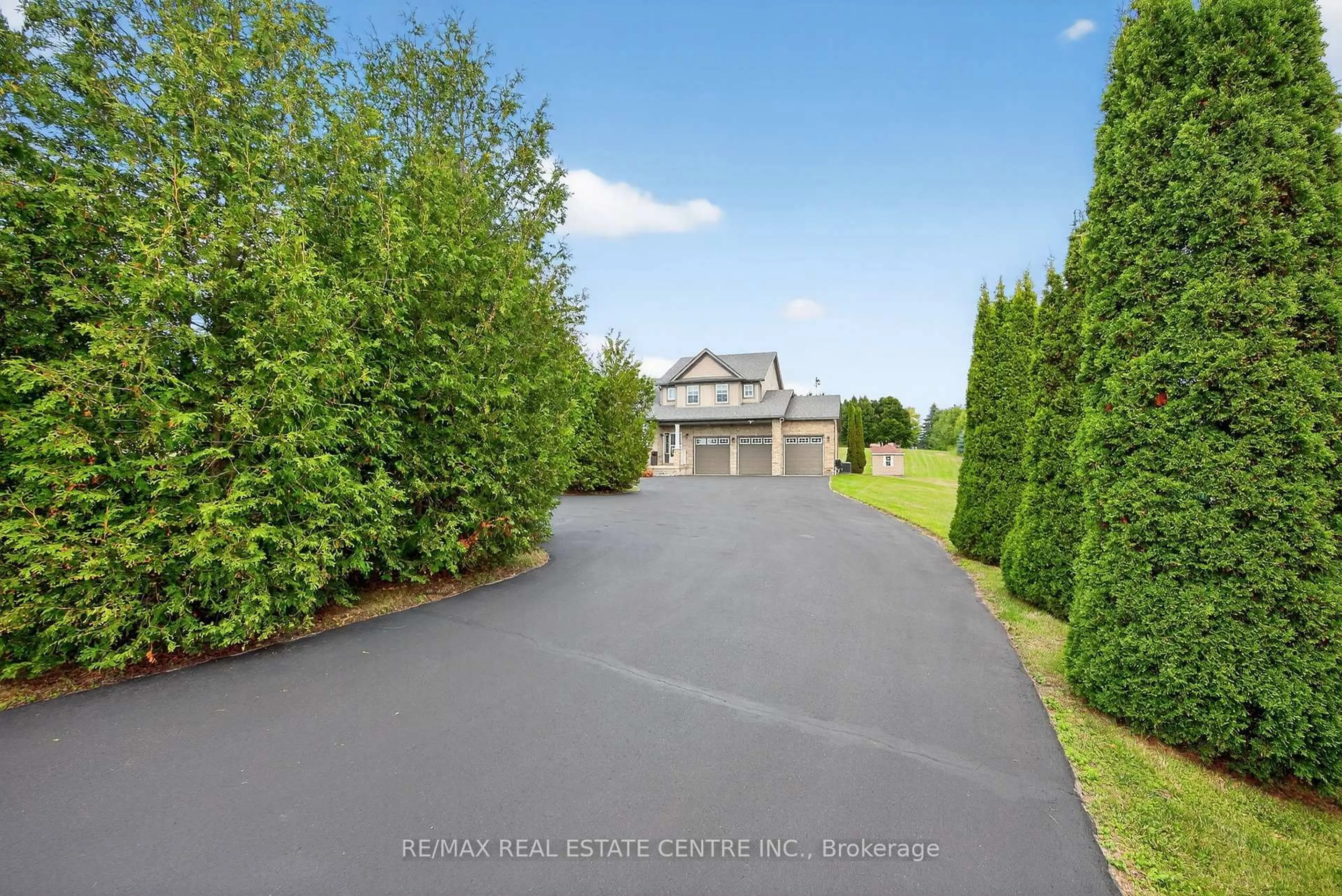 A pic from outside/outdoor area/front of a property/back of a property/a pic from drone, water/lake/river/ocean view for 37 Woodland Dr, East Garafraxa Ontario L9W 6B7