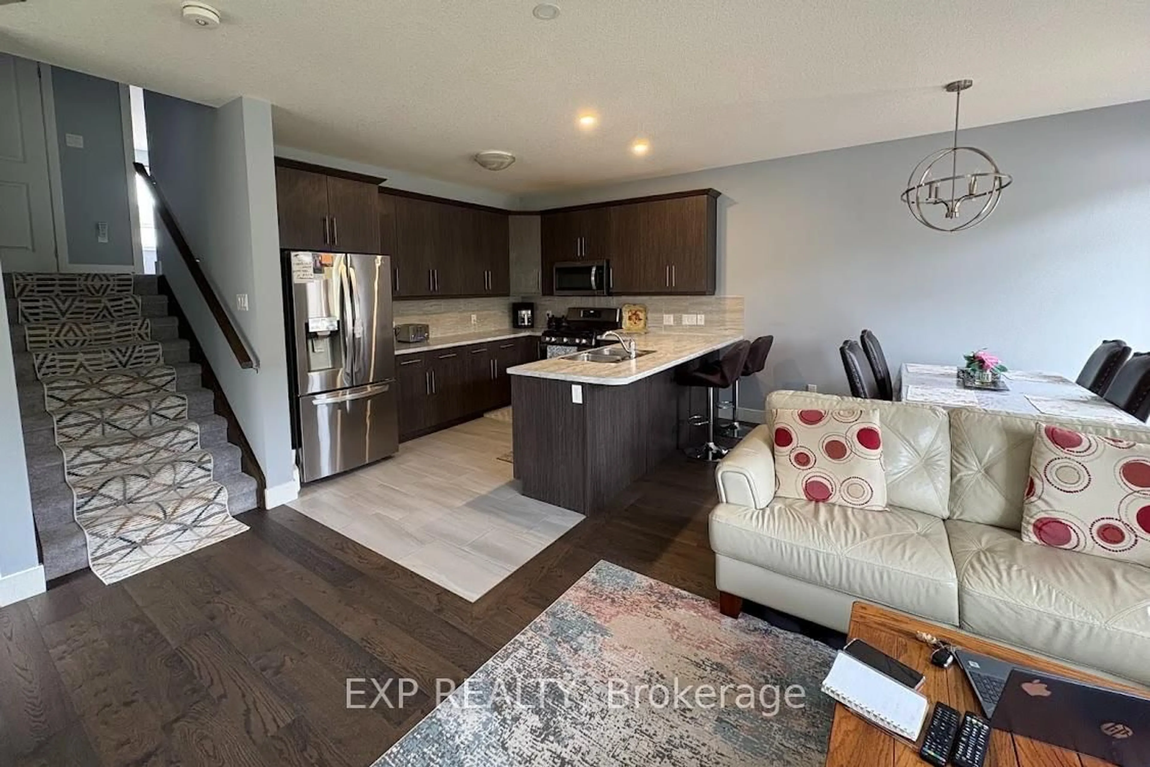 Open concept kitchen, ceramic/tile floor for 760 Chelton Rd Rd, London South Ontario N6M 0H8