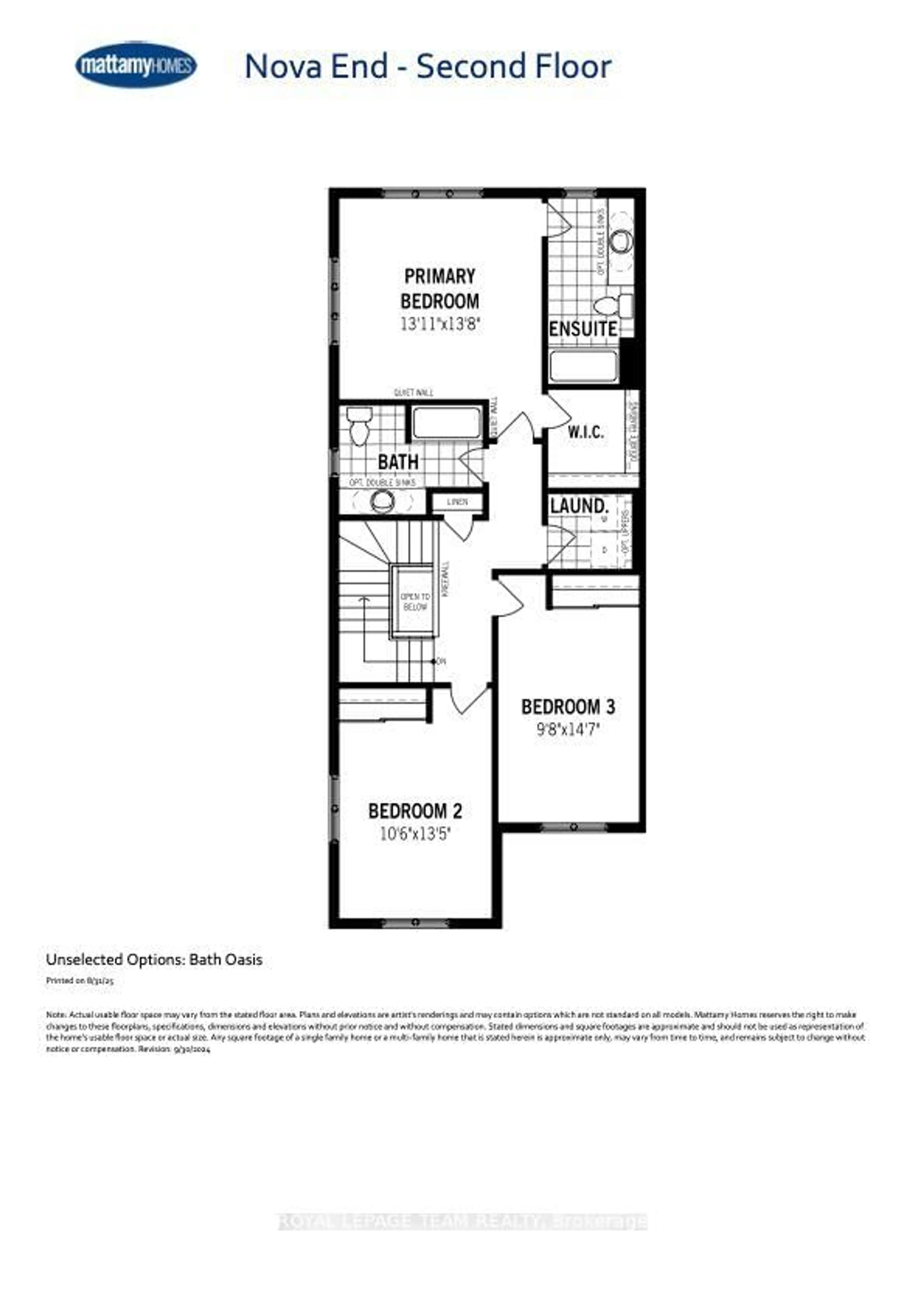 Floor plan for 733 Tincture Pl, Kanata Ontario K2W 0P2