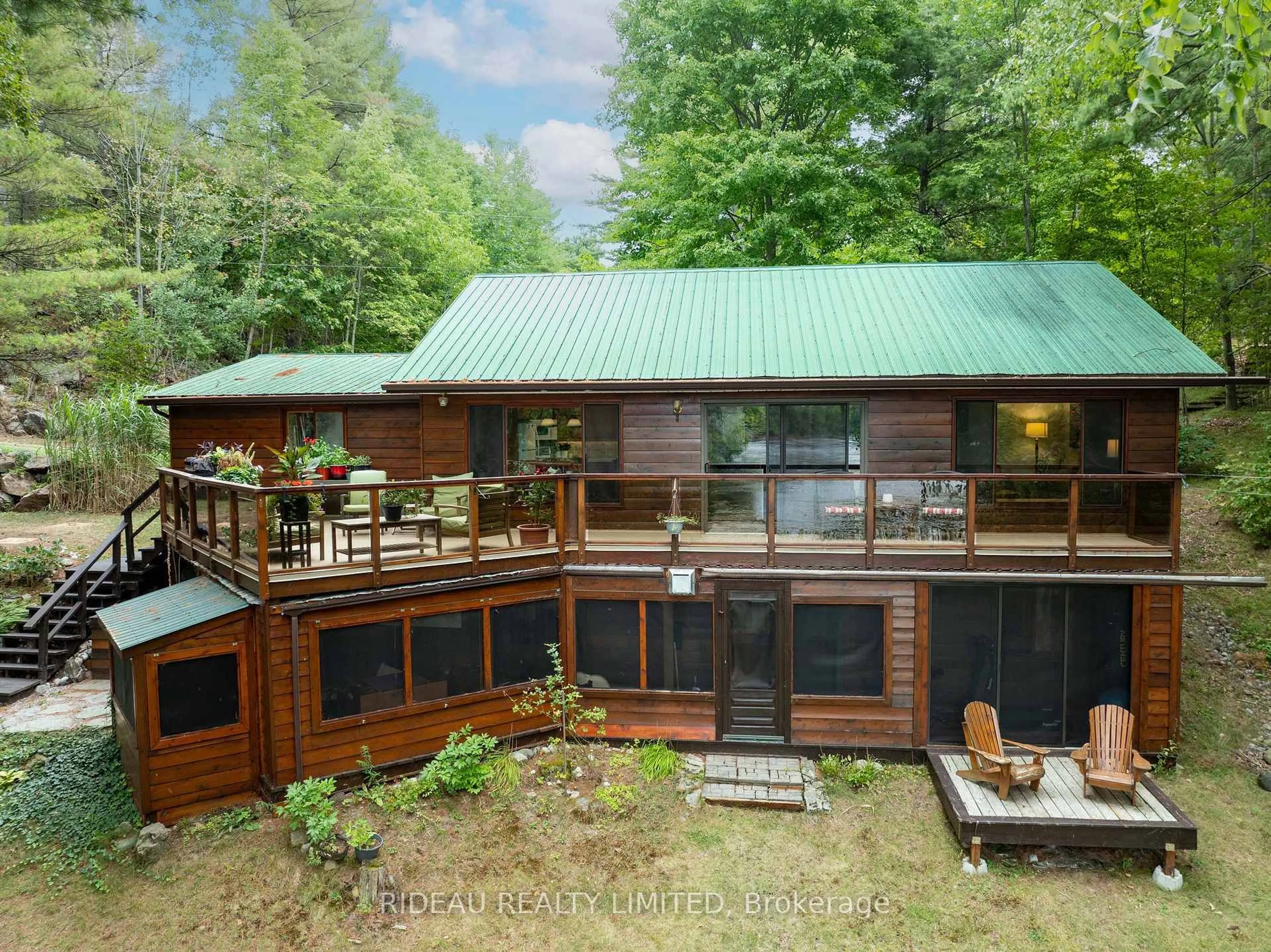 A pic from outside/outdoor area/front of a property/back of a property/a pic from drone, unknown for 337 Moulton Farm Lane, Rideau Lakes Ontario K0G 1X0