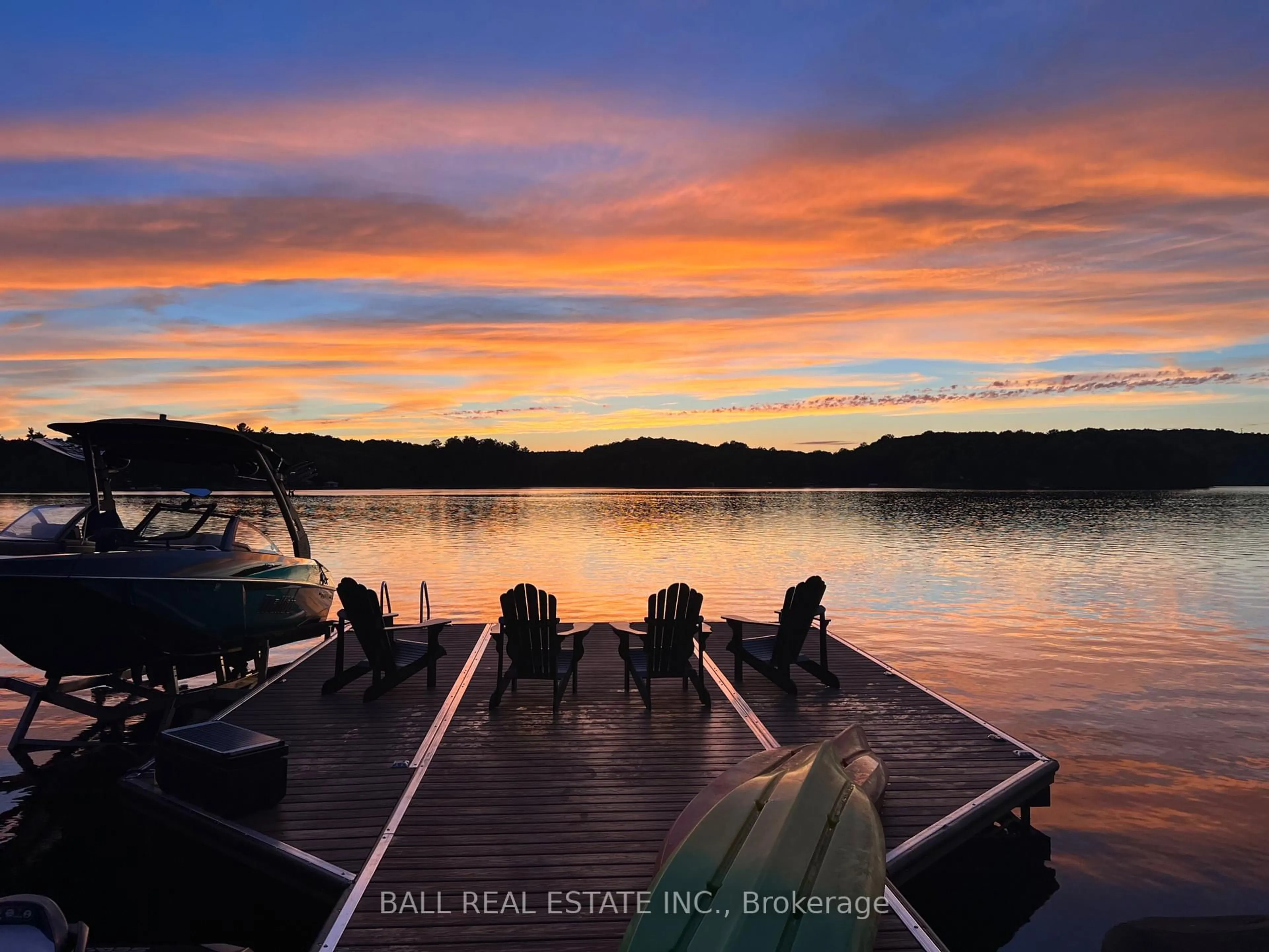 A pic from outside/outdoor area/front of a property/back of a property/a pic from drone, water/lake/river/ocean view for 1432 Abrams Rd, Highlands East Ontario K0L 1C0