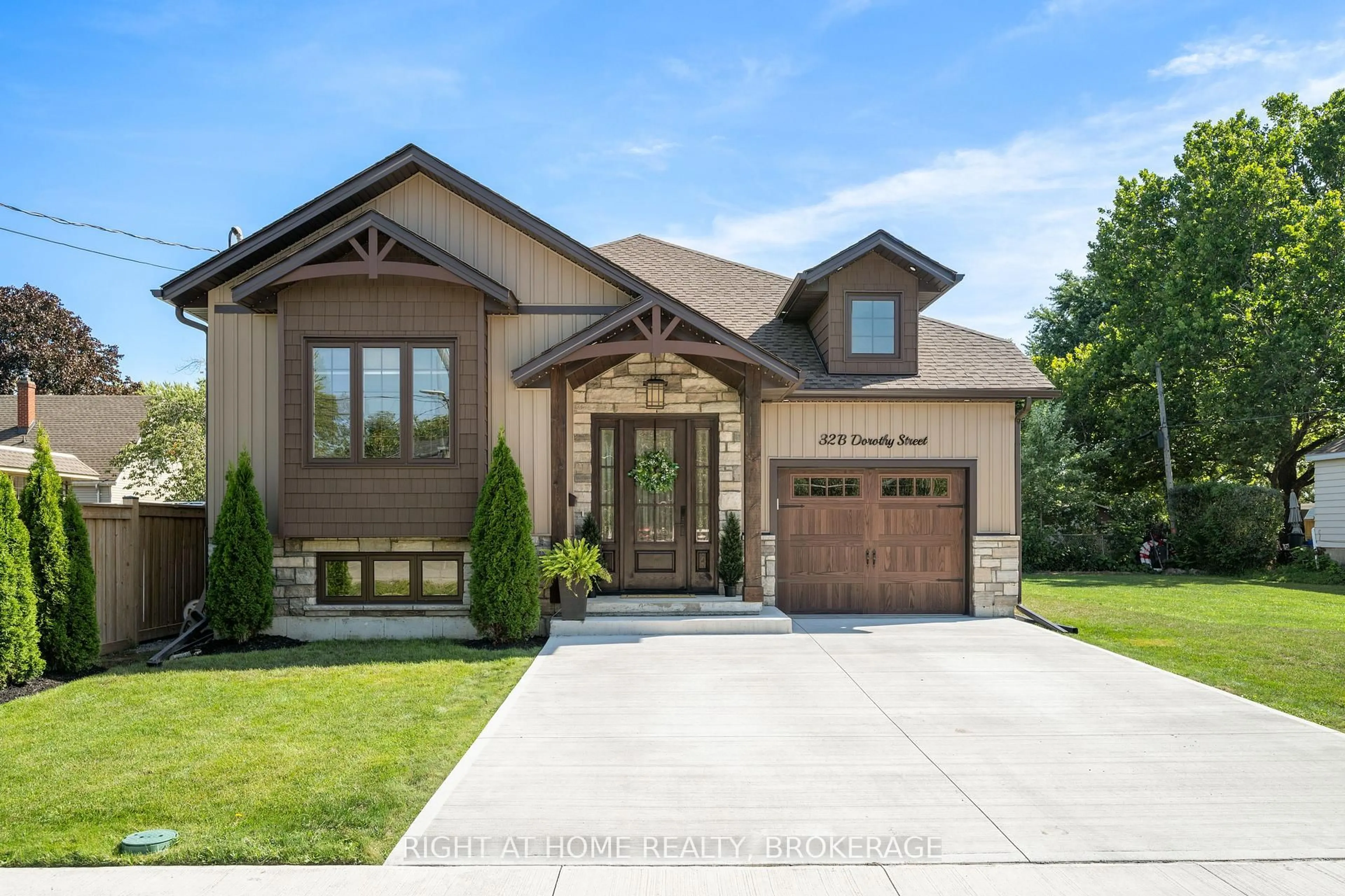 Home with brick exterior material, street for 32B Dorothy St, St. Catharines Ontario L2N 4A3