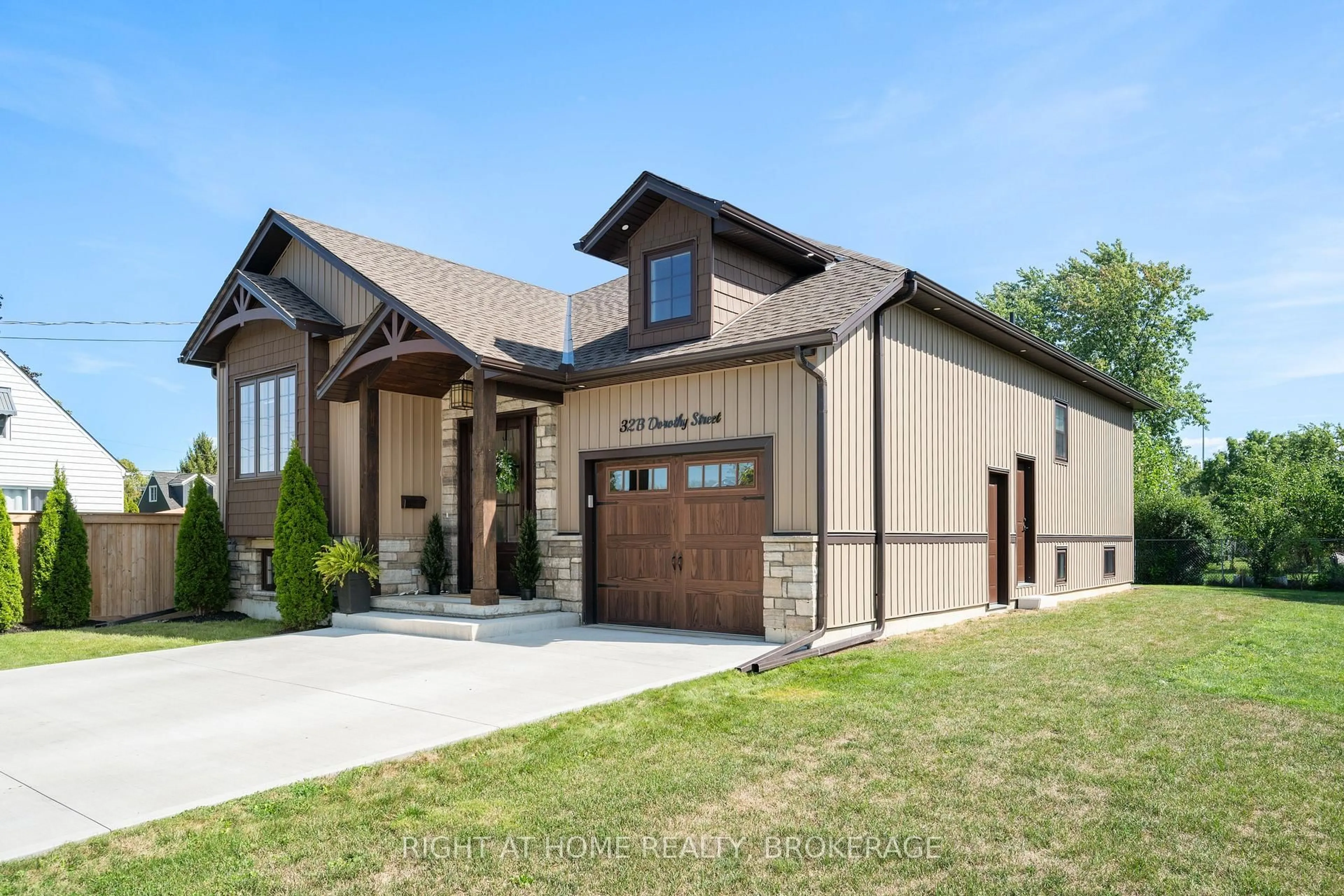 Home with brick exterior material, street for 32B Dorothy St, St. Catharines Ontario L2N 4A3