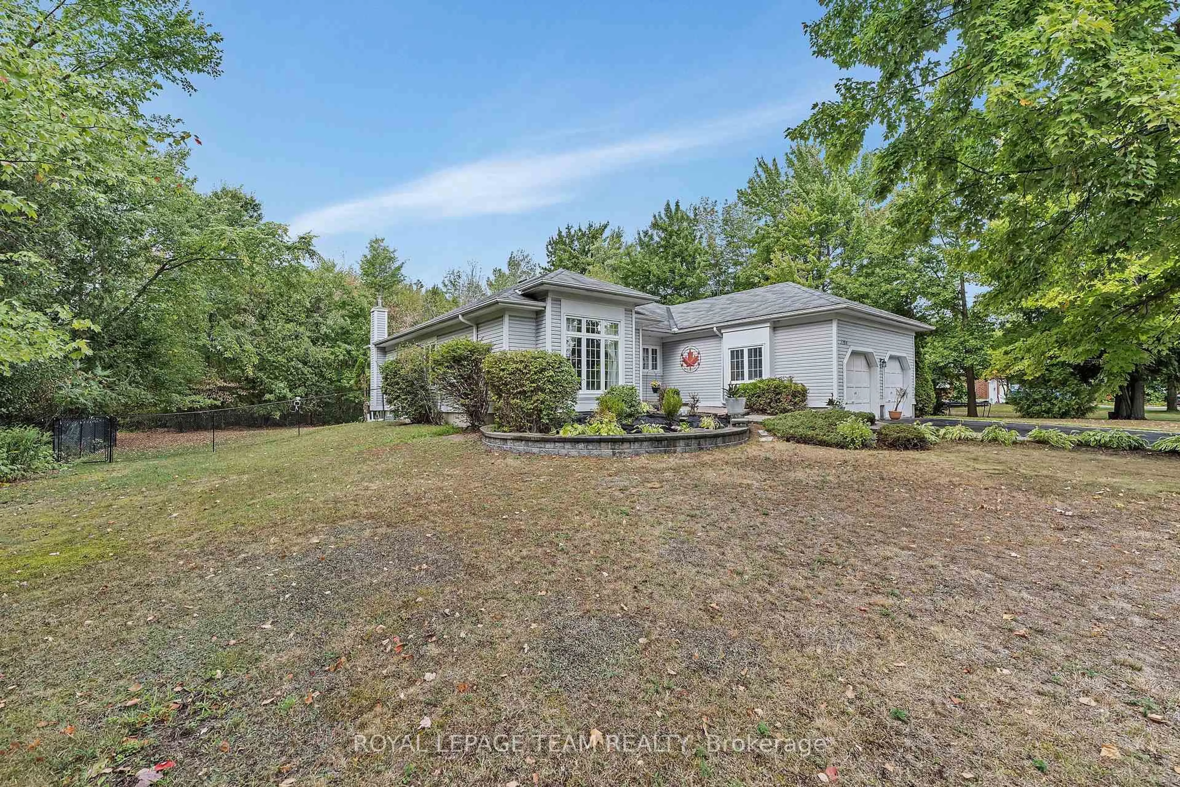 A pic from outside/outdoor area/front of a property/back of a property/a pic from drone, water/lake/river/ocean view for 3384 Bramble Lane, Osgoode Ontario K0A 2W0