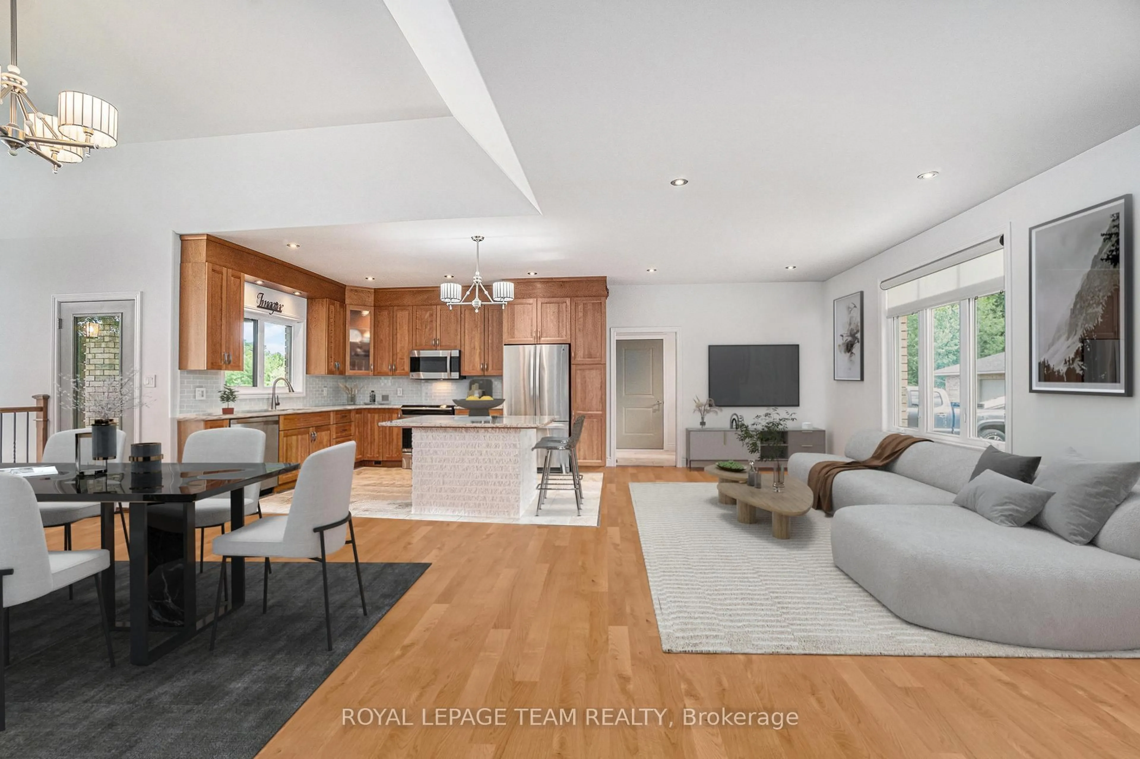 Open concept kitchen, unknown for 393 Hazley Bay Dr, Pembroke Ontario K8A 6W2