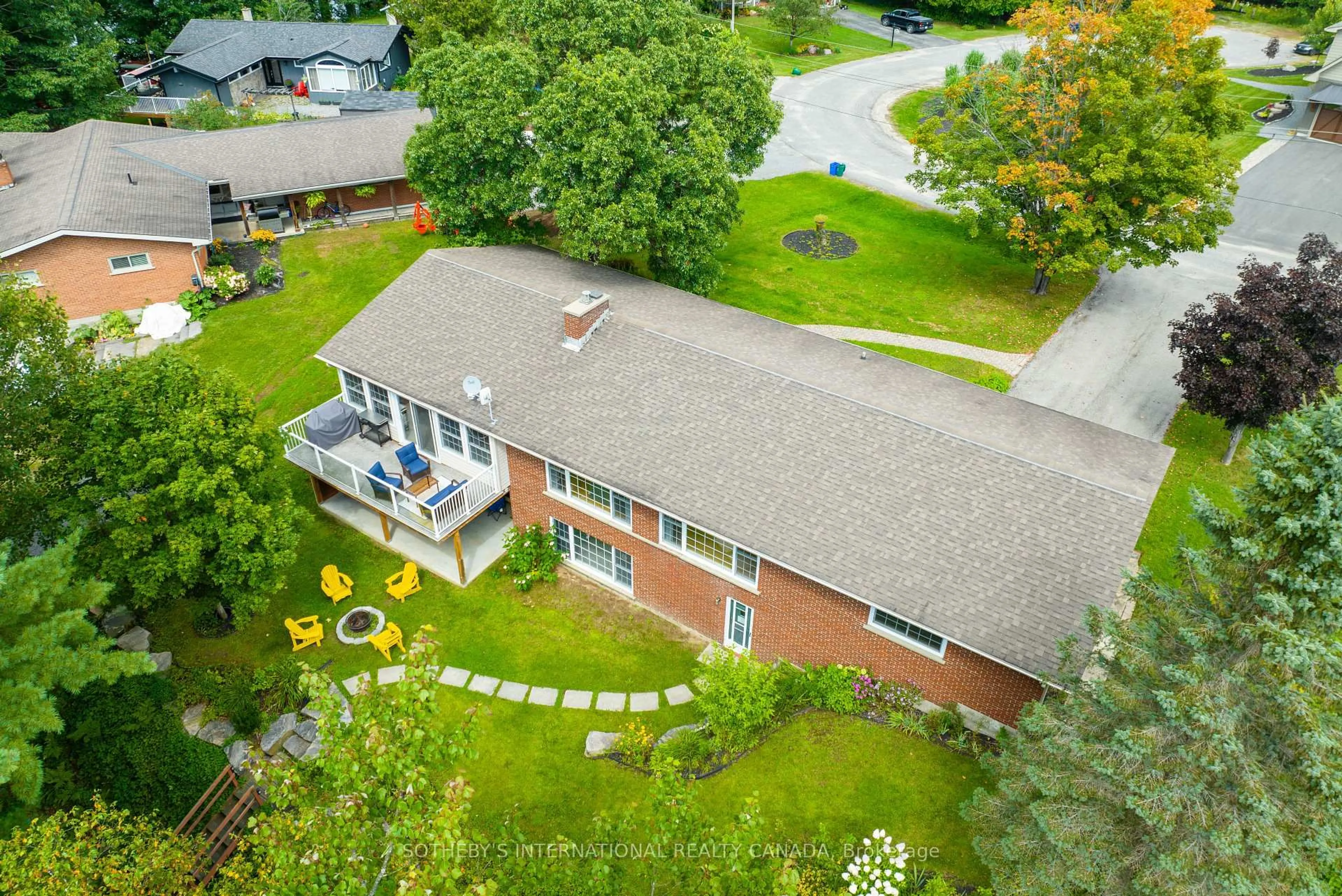 A pic from outside/outdoor area/front of a property/back of a property/a pic from drone, water/lake/river/ocean view for 443 By-Lock Acres Rd, Huntsville Ontario P1H 1S1