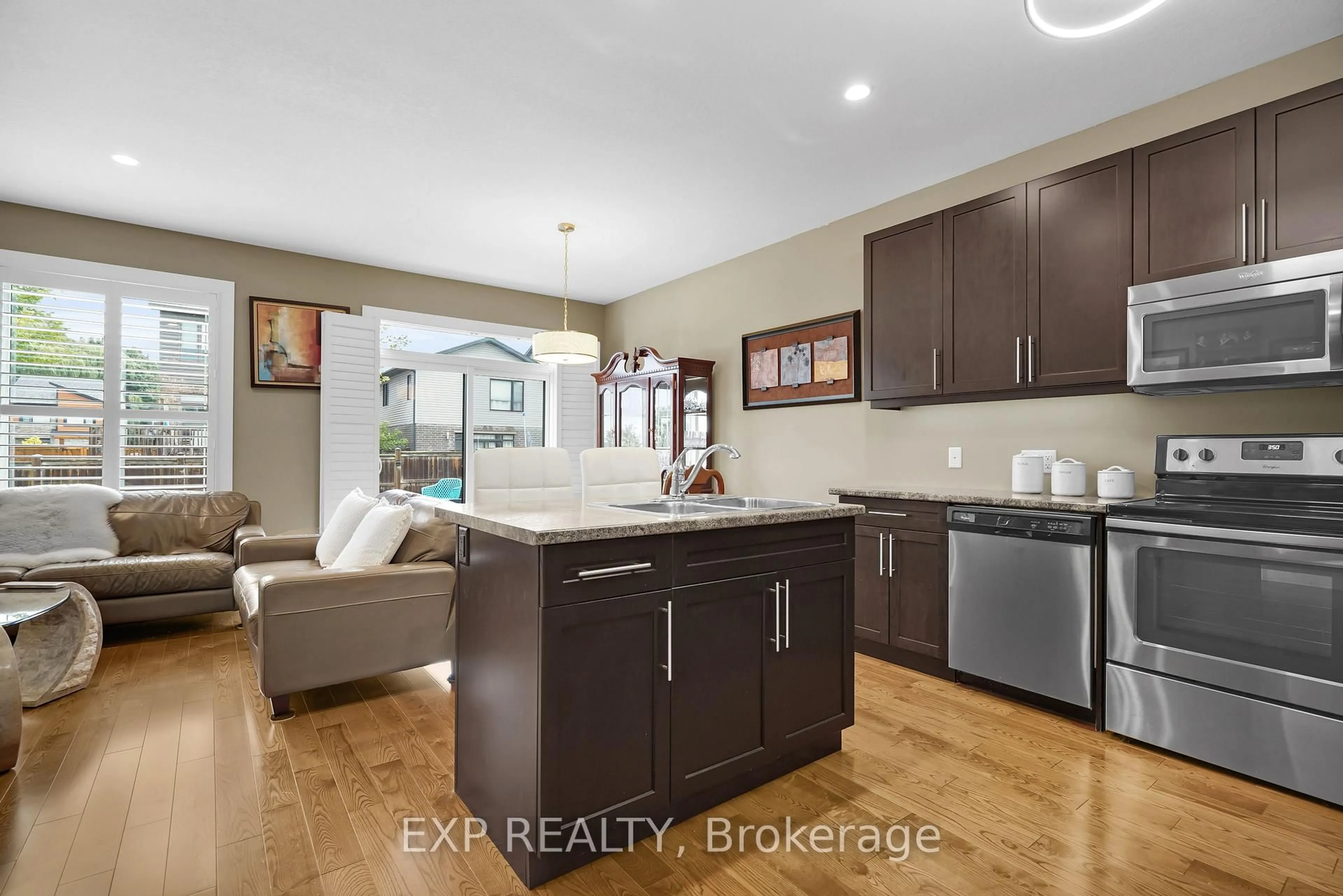 Open concept kitchen, ceramic/tile floor for 2221 Tribalwood St St, London North Ontario N6G 0R4