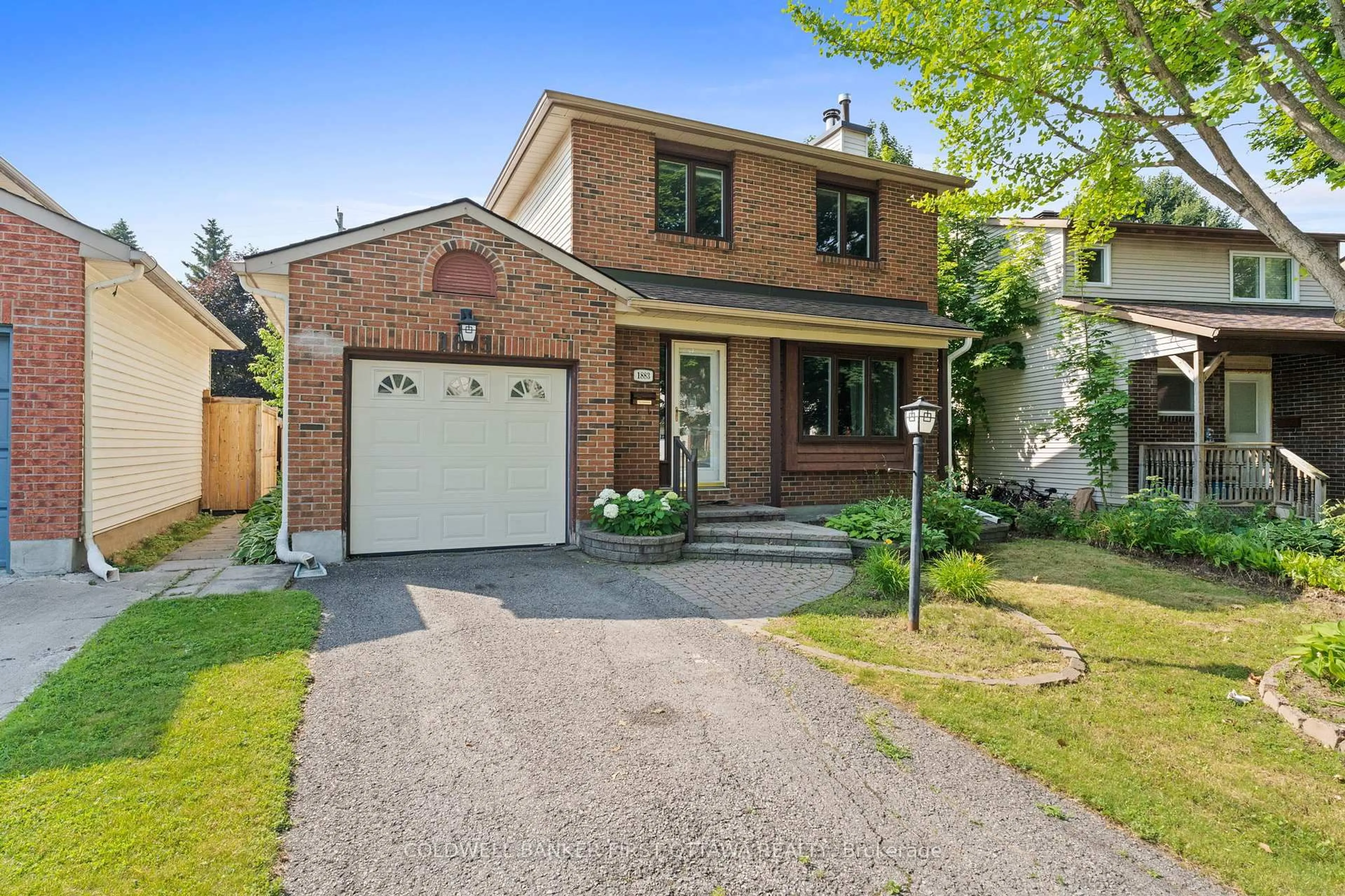 Home with brick exterior material, street for 1883 DES PRAIRIES Ave, Ottawa Ontario K1E 2R5