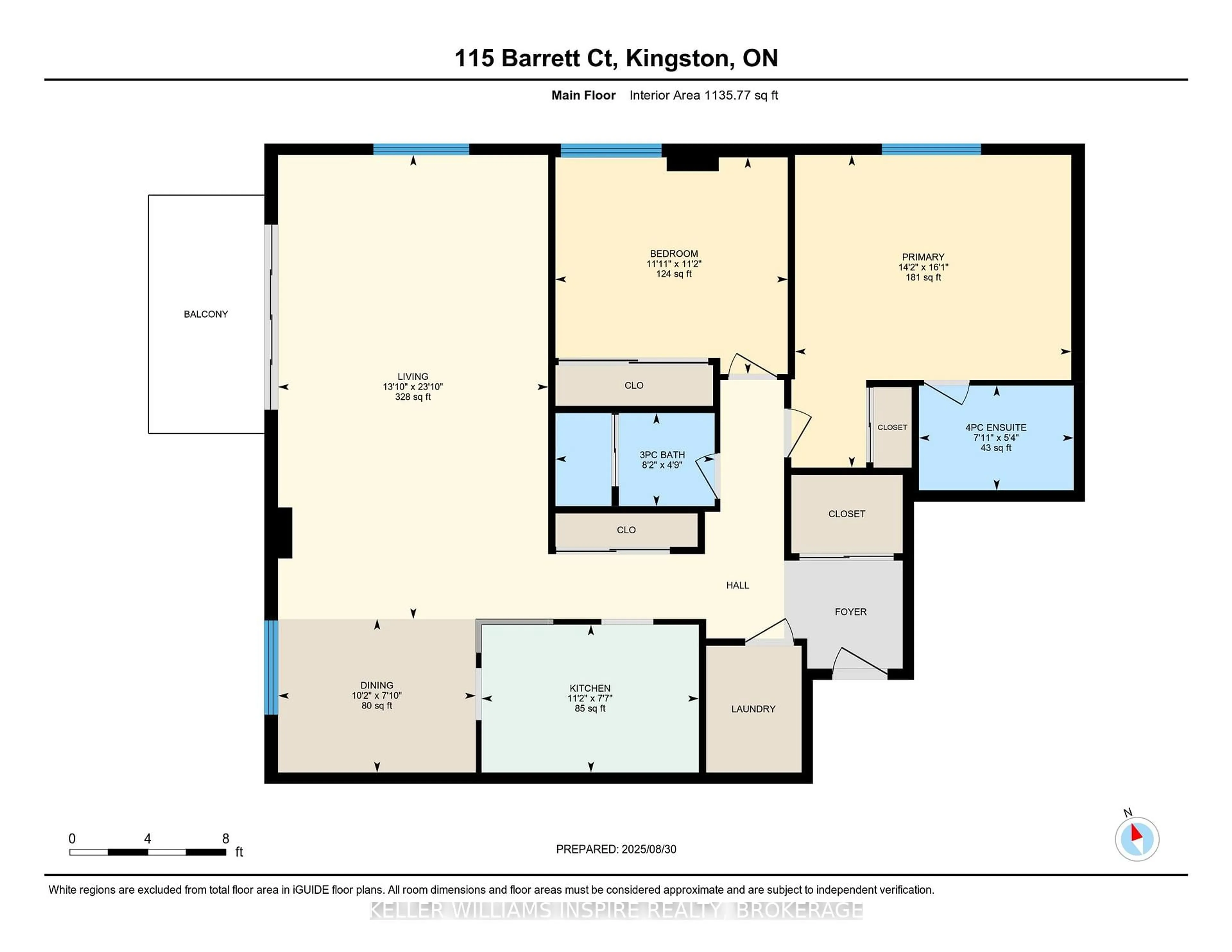 Floor plan for 115 Barrett Crt #510, Kingston Ontario K7L 5H6