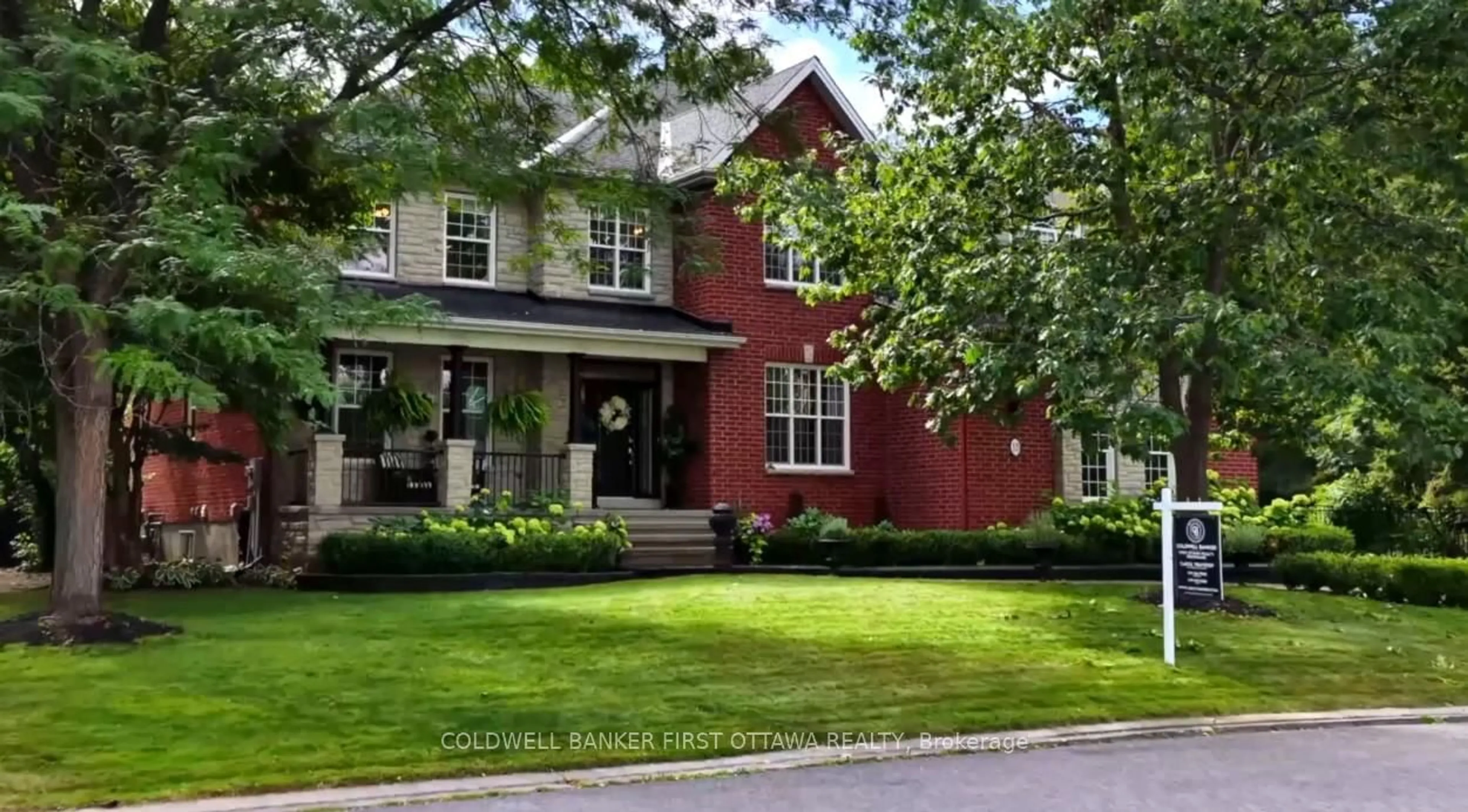 Home with brick exterior material, street for 18 Cypress Gdns, Stittsville Ontario K2S 1W6