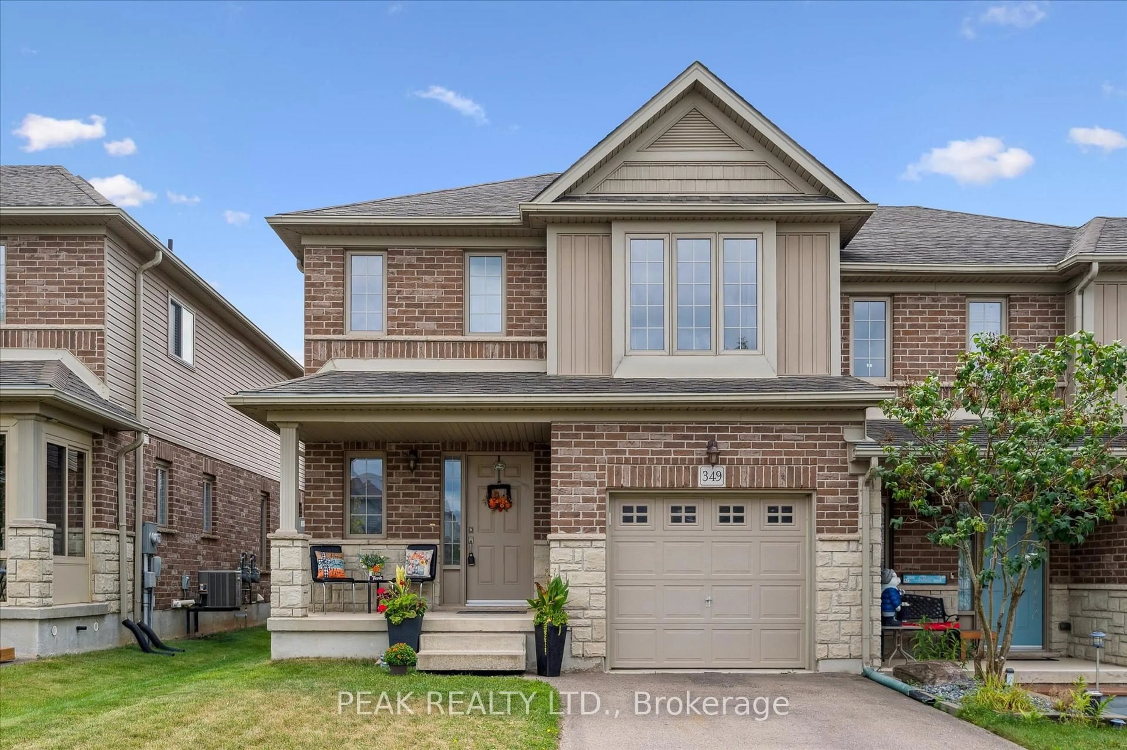 Home with brick exterior material, street for 349 VINCENT Dr, North Dumfries Ontario N0B 1E0