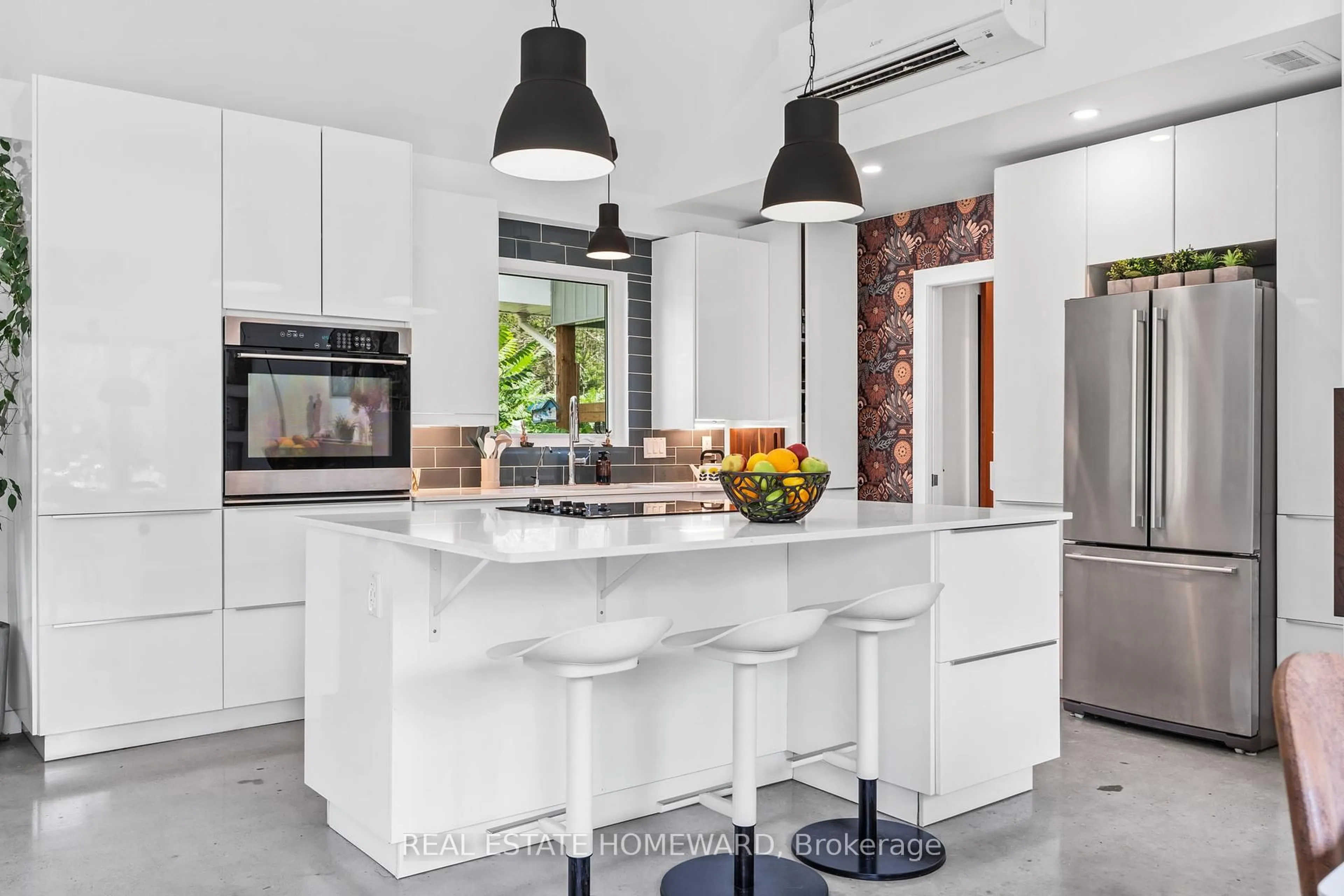 Contemporary kitchen, ceramic/tile floor for 647 Park Rd, Yarker Ontario K0K 3N0