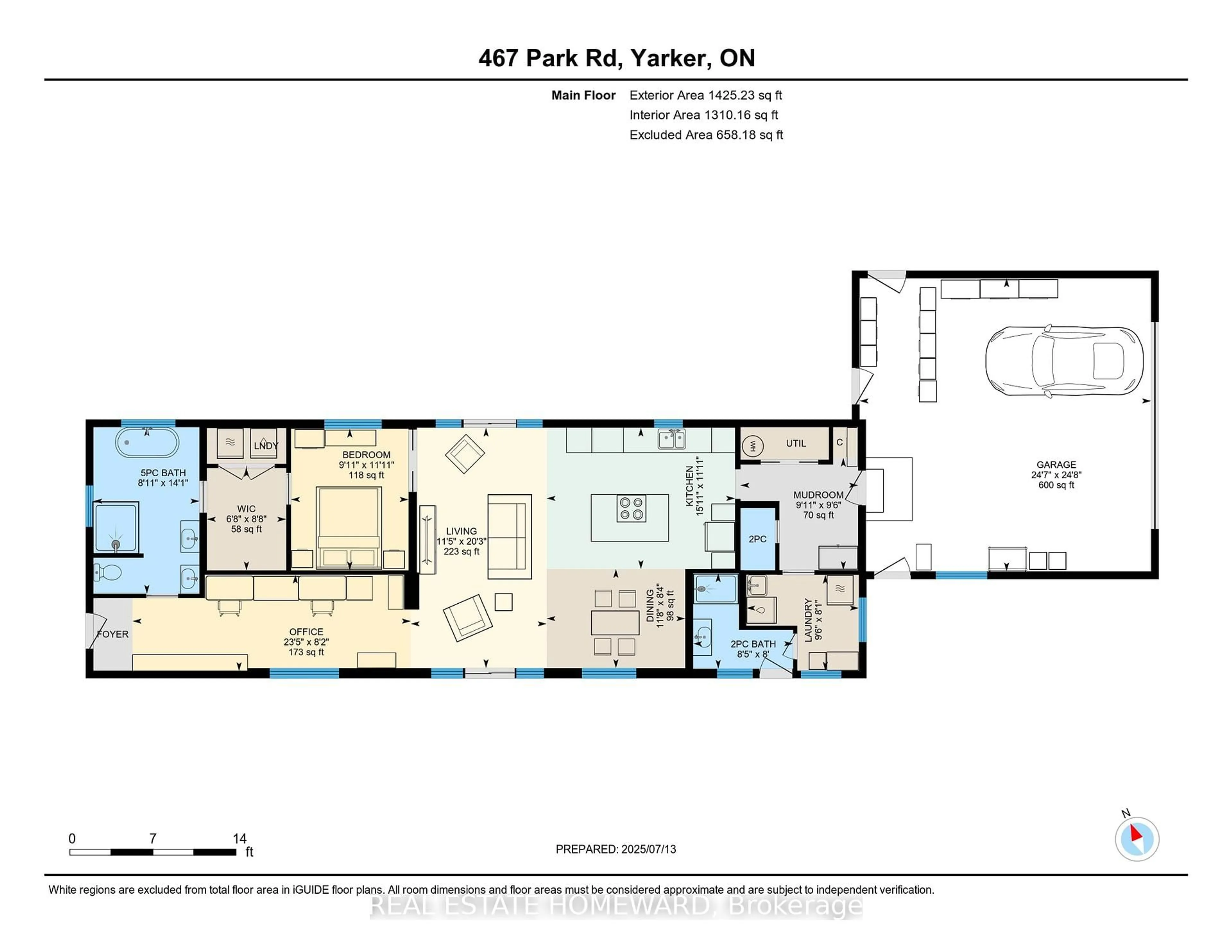 Floor plan for 647 Park Rd, Yarker Ontario K0K 3N0