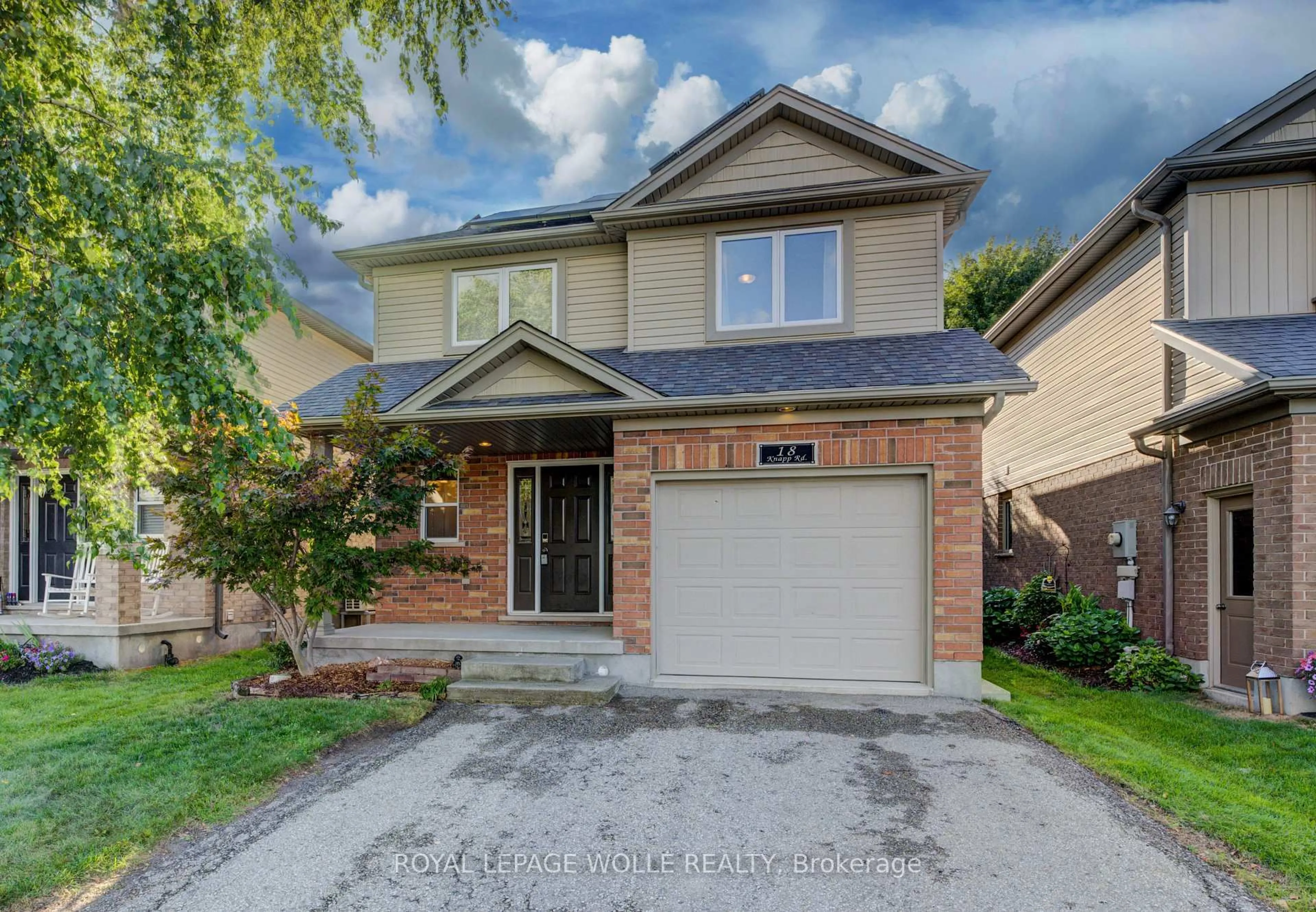 Home with brick exterior material, street for 18 Knapp Rd, Woolwich Ontario N3B 0A7