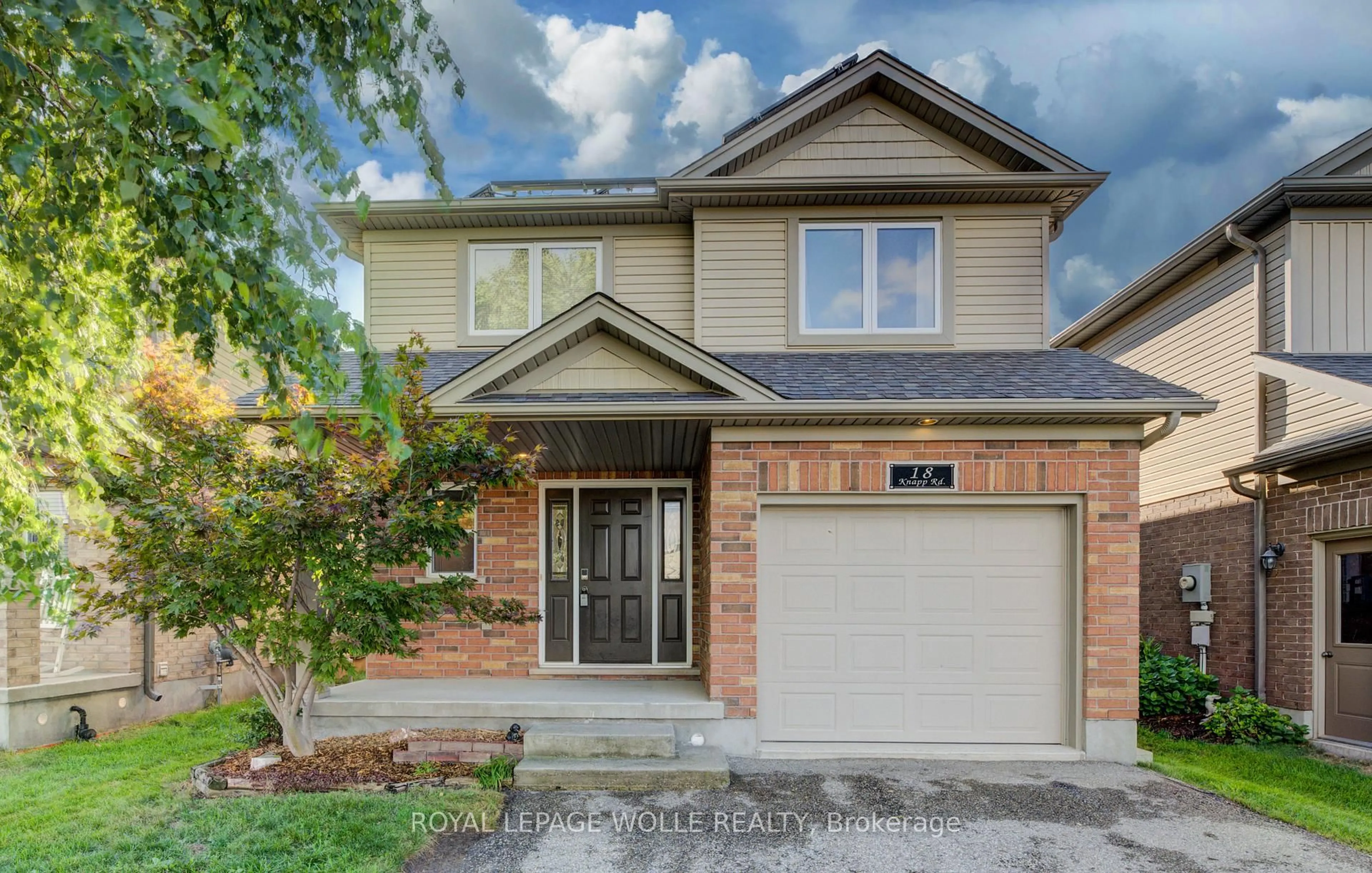 Home with brick exterior material, street for 18 Knapp Rd, Woolwich Ontario N3B 0A7