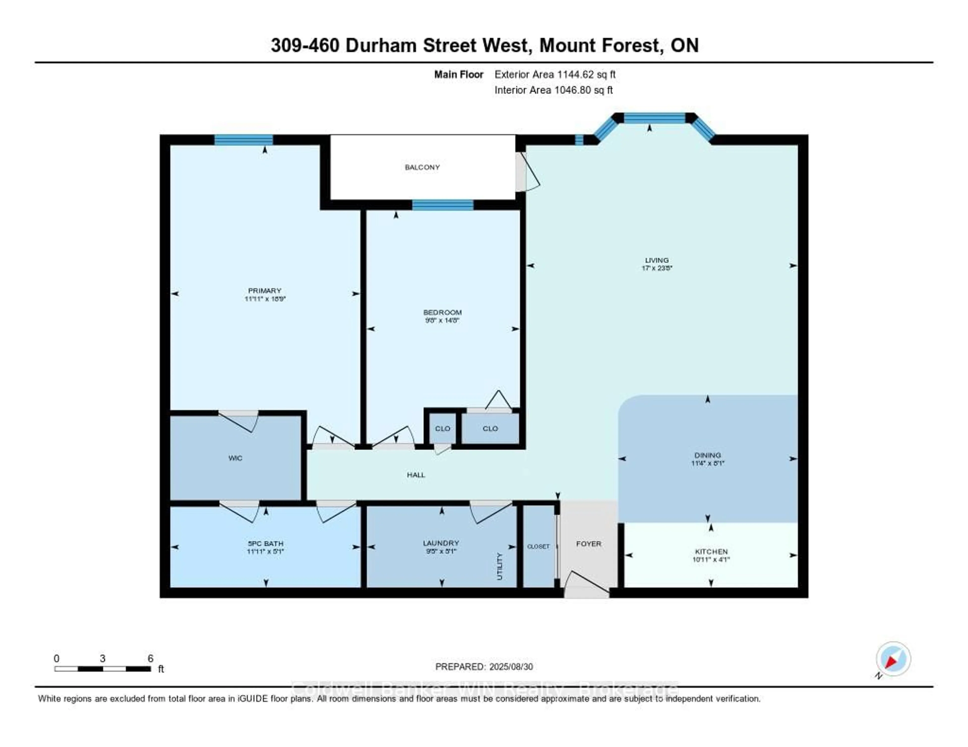 Floor plan for 460 DURHAM St #309, Wellington North Ontario N0G 2L1