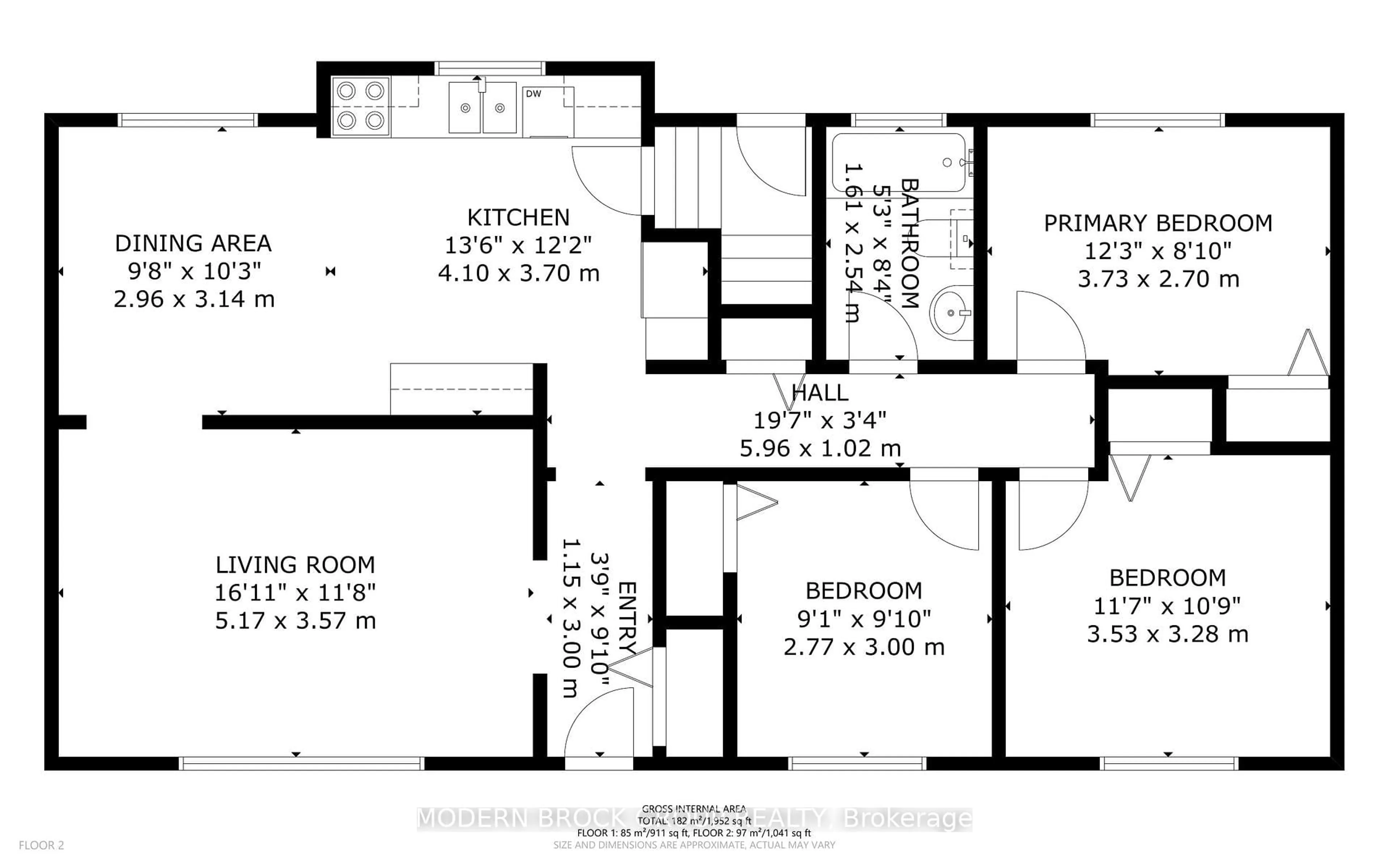 Floor plan for 39 Convay Cres, Brockville Ontario K6V 5A2