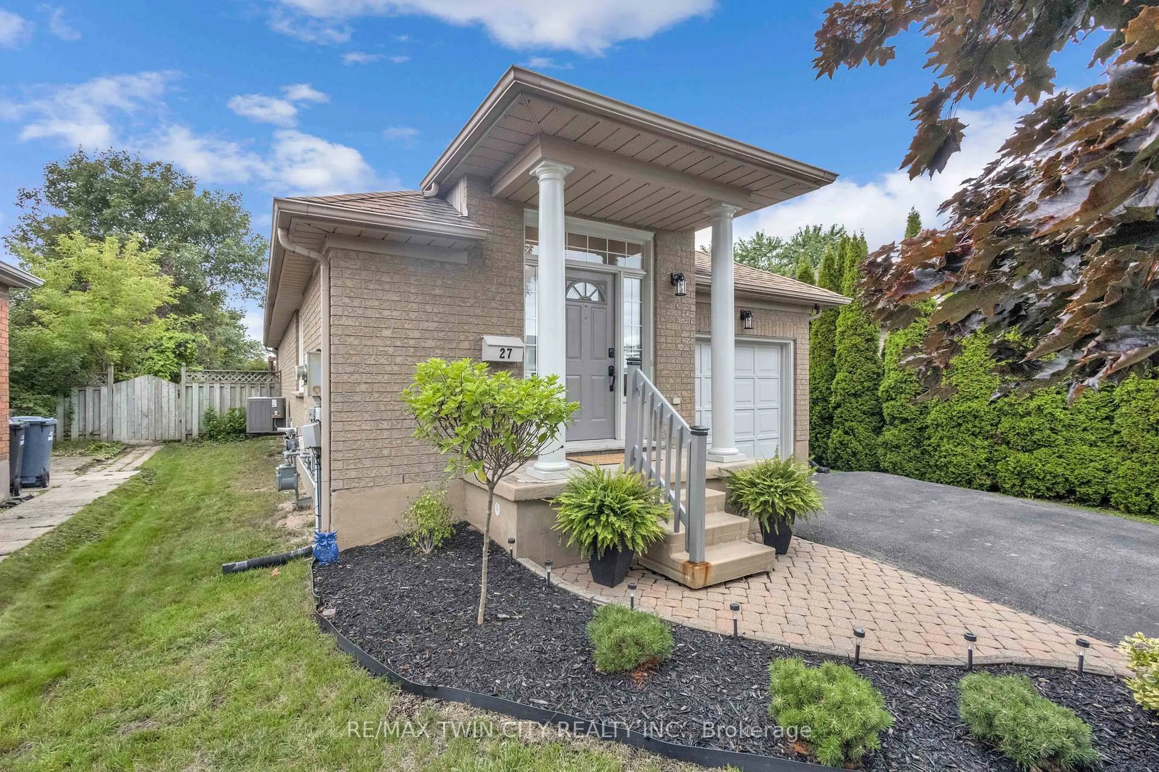 Home with brick exterior material, street for 27 Candlewood Dr, Guelph Ontario N1K 1T5