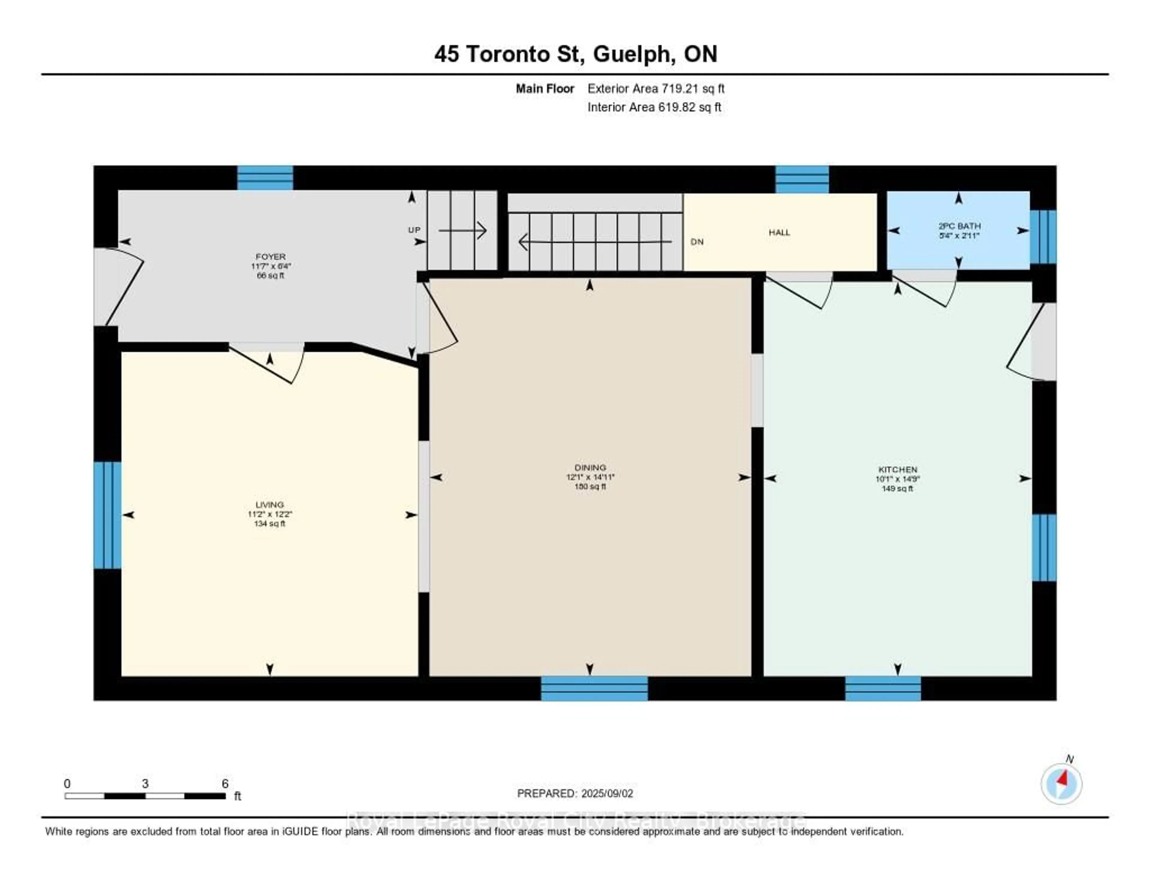 Floor plan for 45 Toronto St, Guelph Ontario N1E 3E3