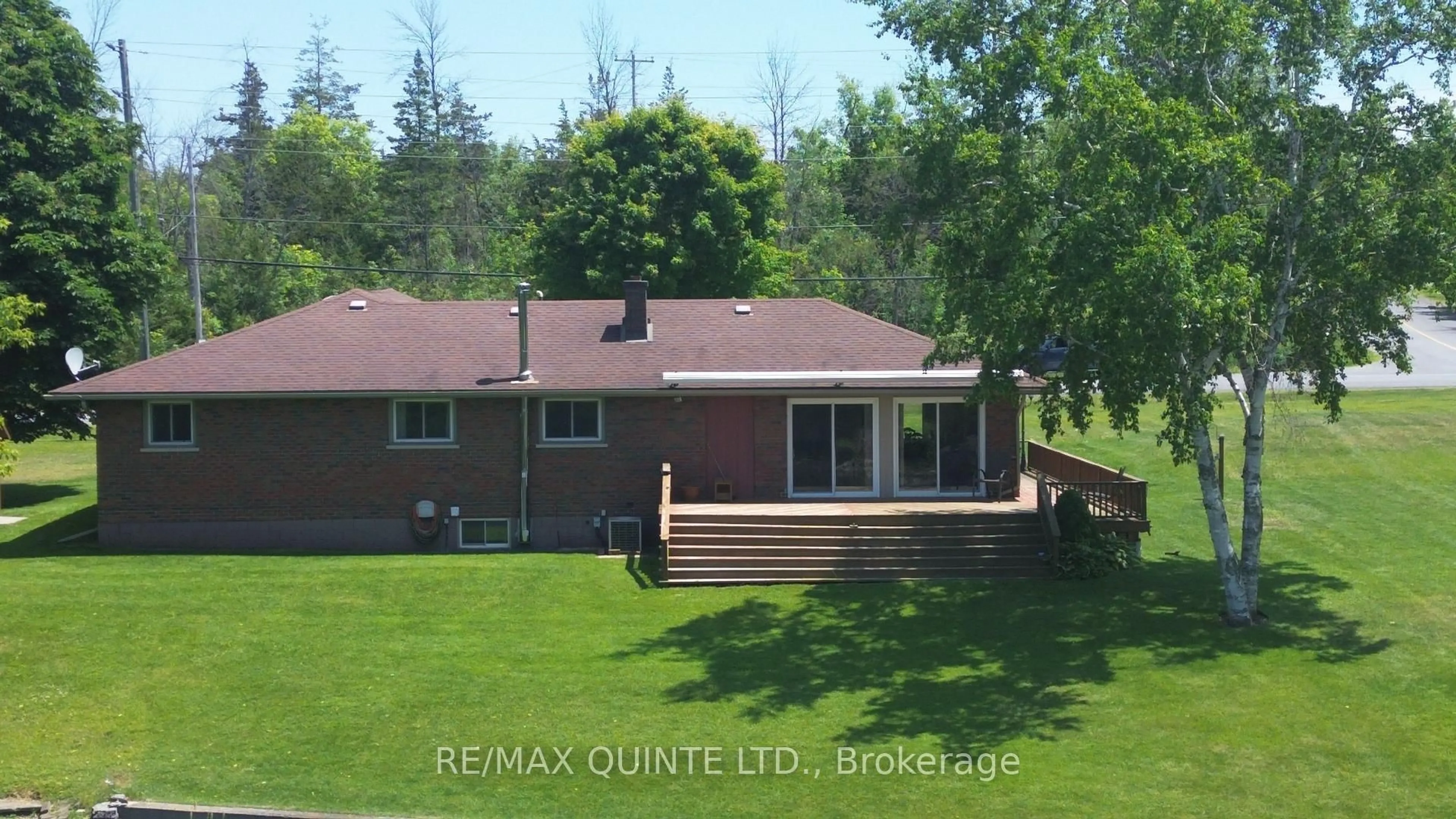 A pic from outside/outdoor area/front of a property/back of a property/a pic from drone, water/lake/river/ocean view for 81 Scuttlehole Rd Rd, Belleville Ontario K0K 2V0
