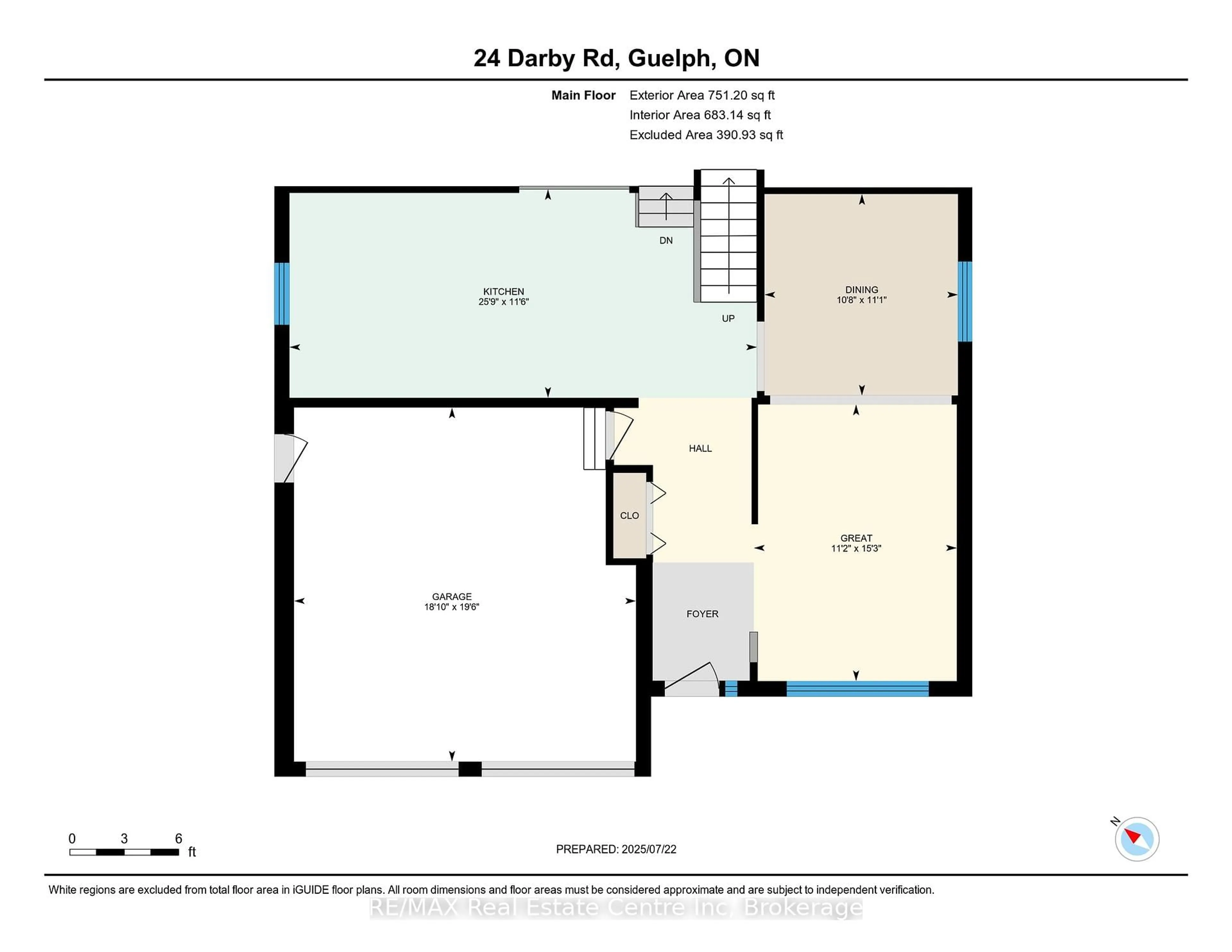 Floor plan for 24 Darby Rd, Guelph Ontario N1K 1R4