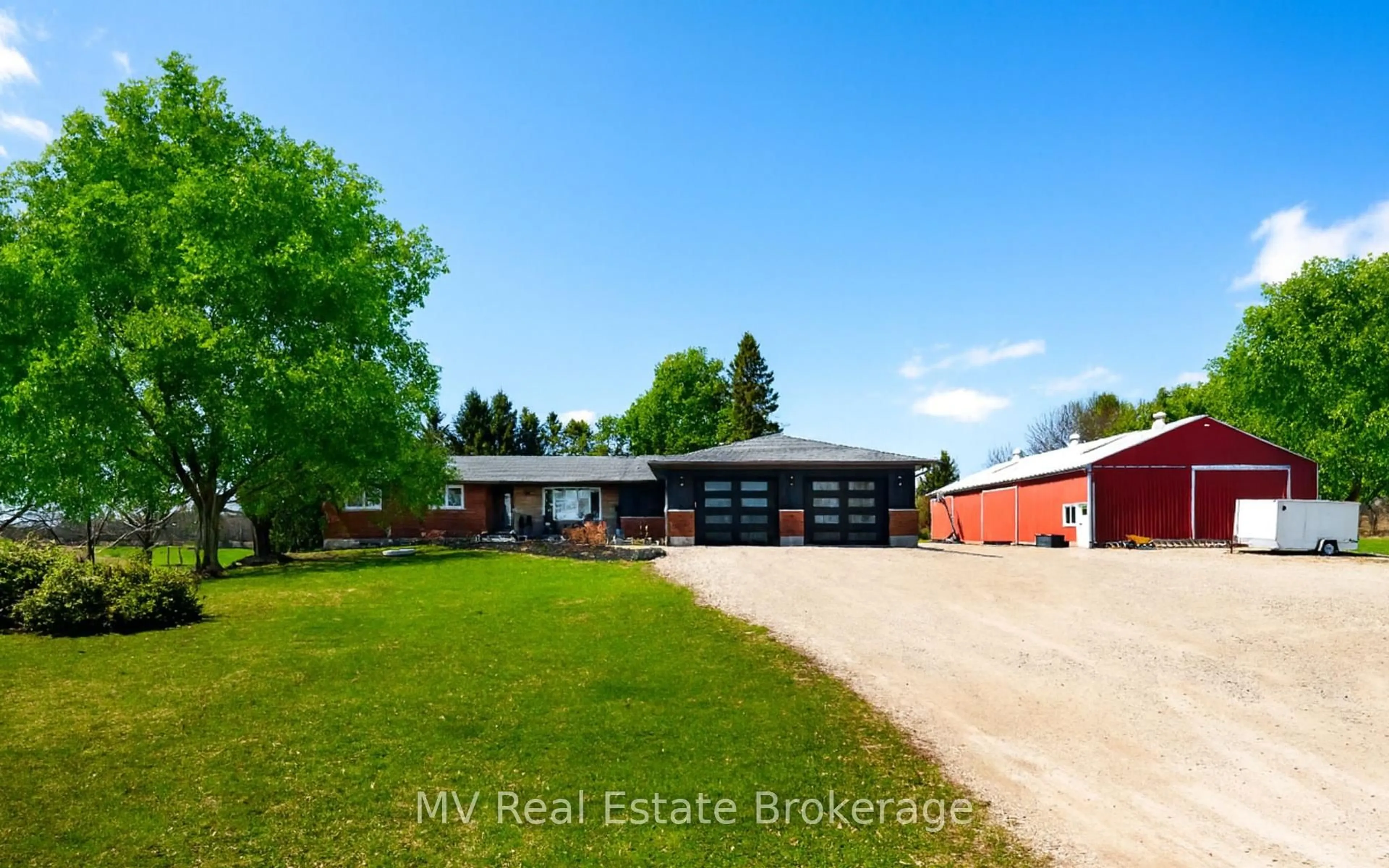 A pic from outside/outdoor area/front of a property/back of a property/a pic from drone, street for 8378 Wellington Road 22, Centre Wellington Ontario N0B 2K0