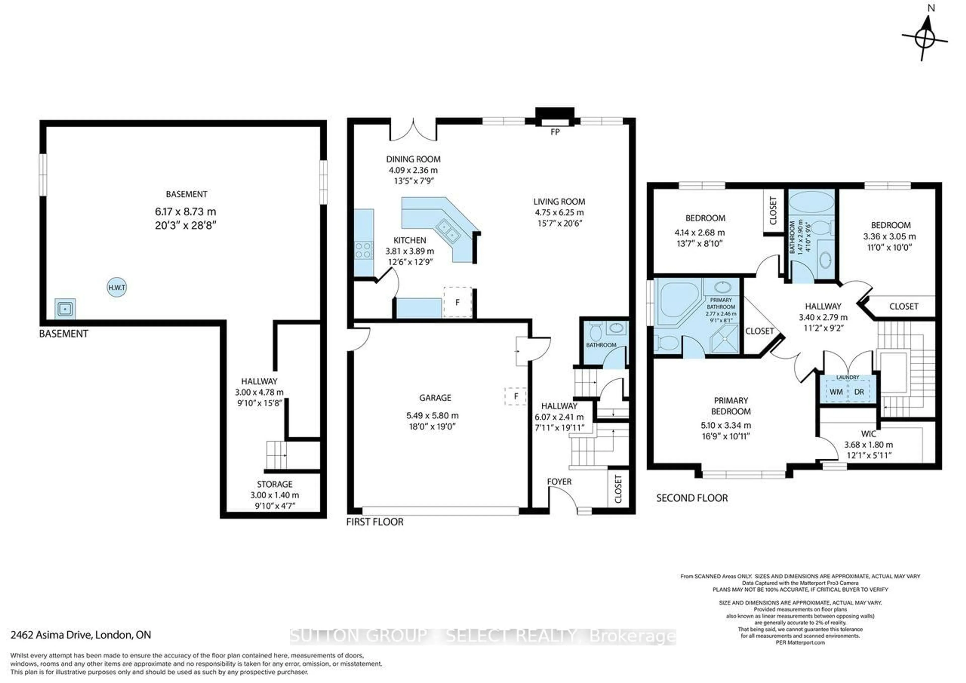 Floor plan for 2462 Asima Dr, London South Ontario N6M 0B3