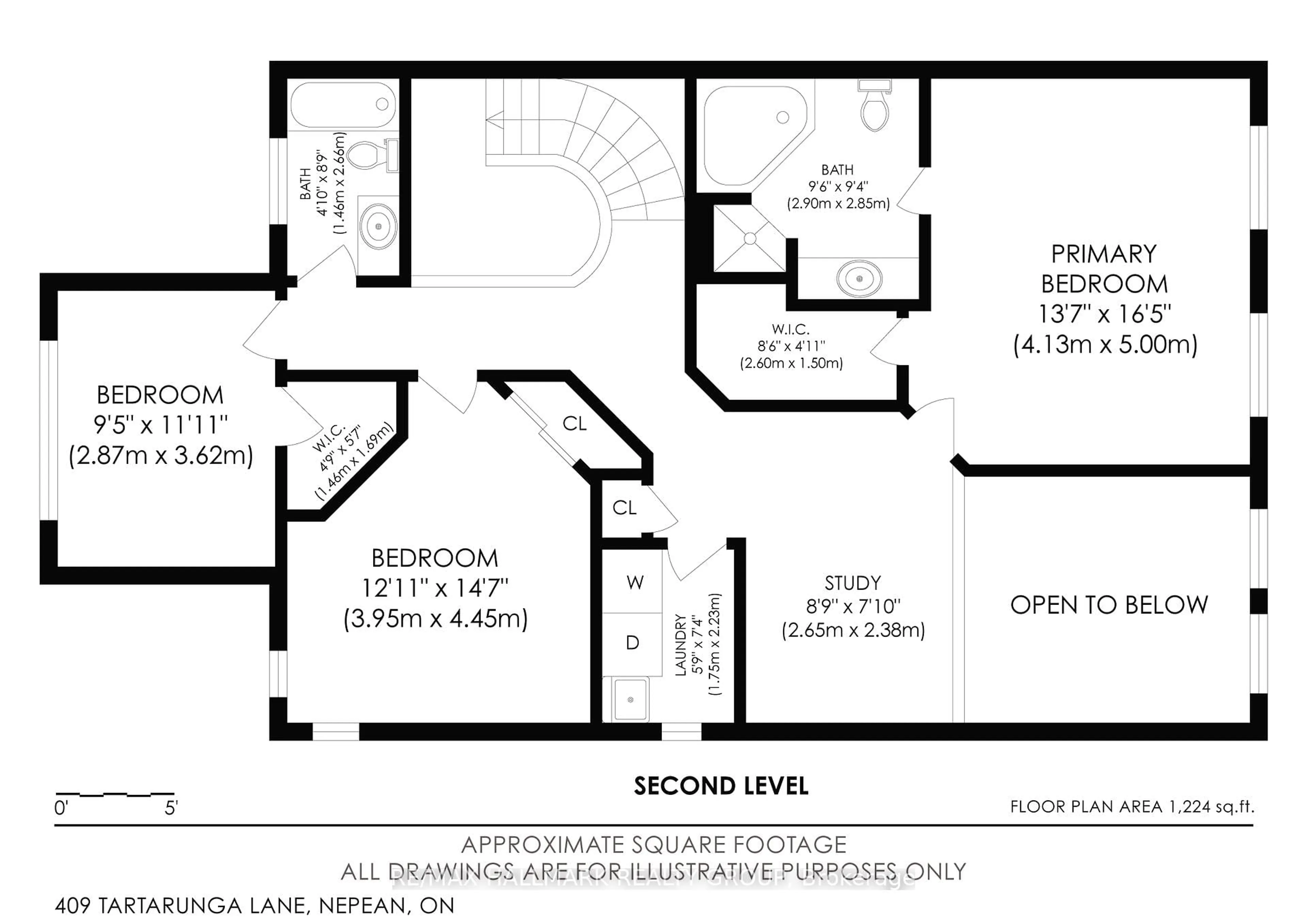 Floor plan for 409 Tartaruga Lane, Ottawa Ontario K2J 0E2