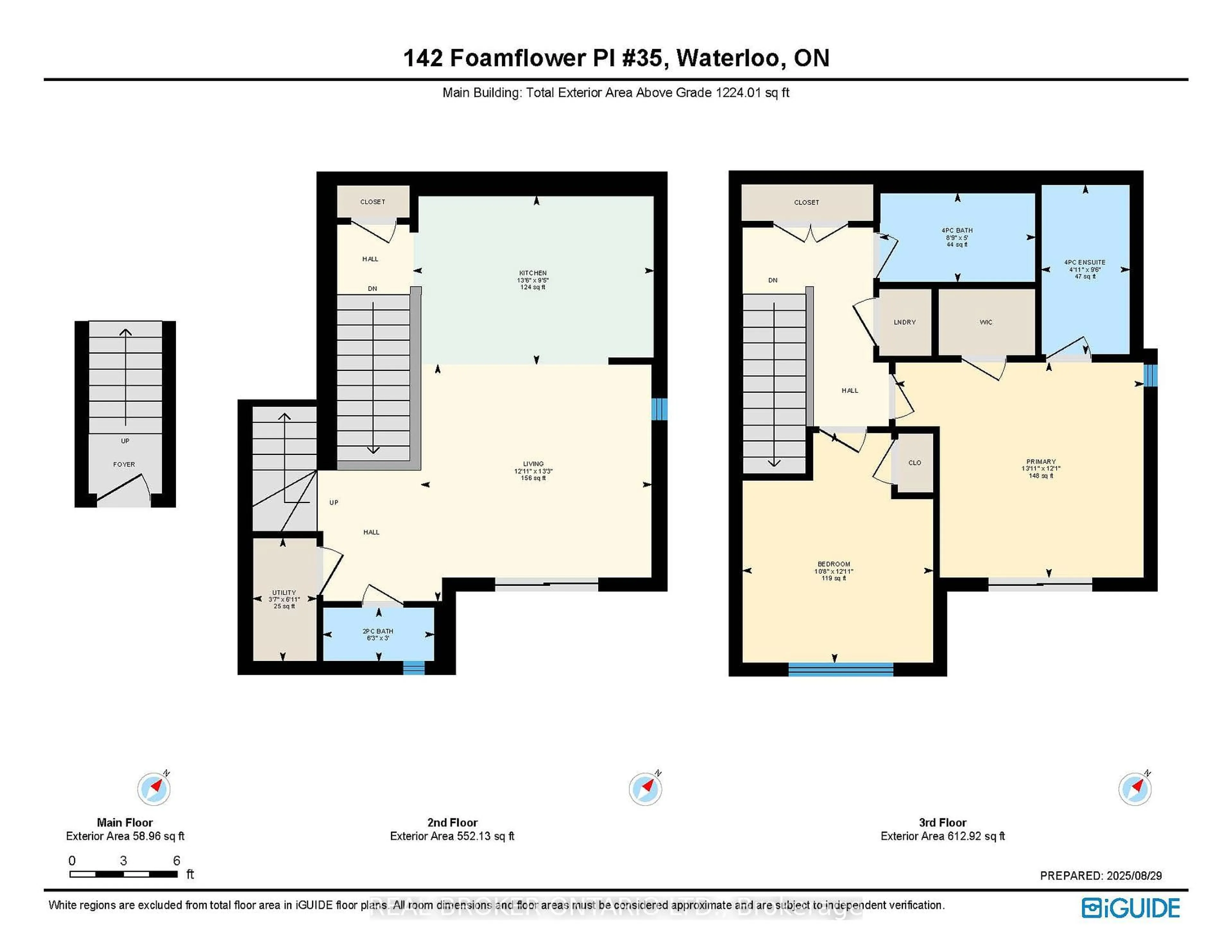 Floor plan for 142 FOAMFLOWER Pl #35, Waterloo Ontario N2V 0J1
