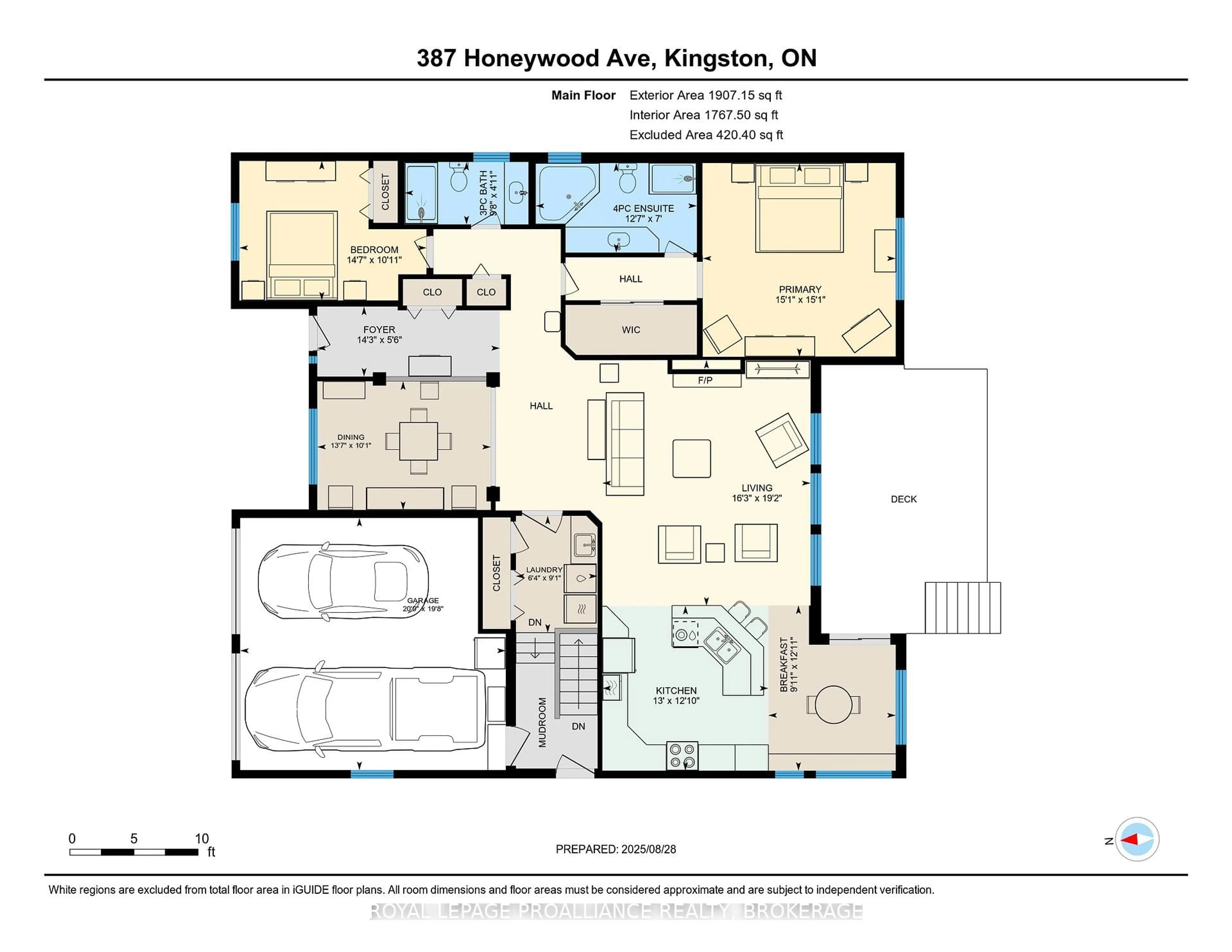Floor plan for 387 Honeywood Ave, Kingston Ontario K7K 7L3