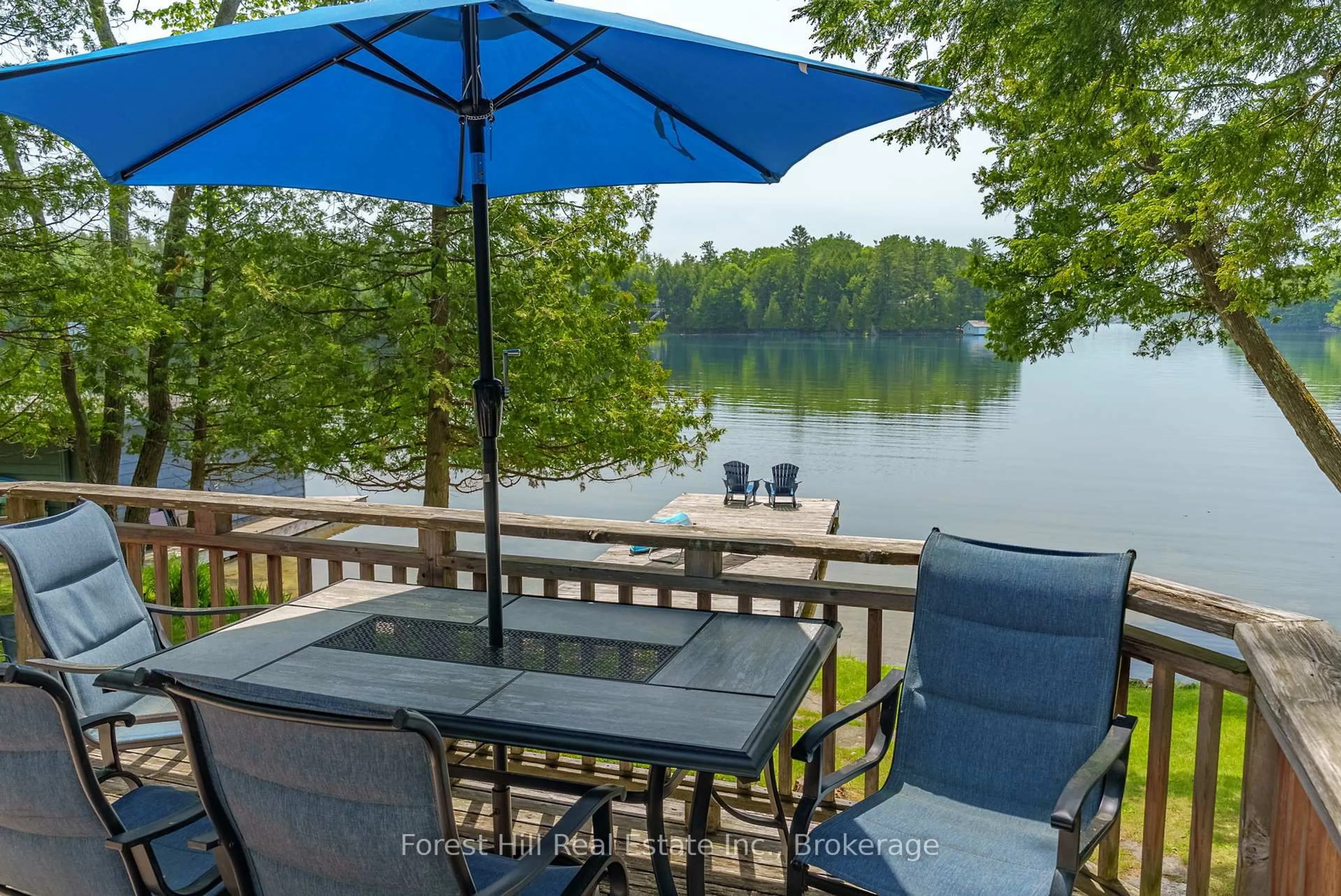 Patio, water/lake/river/ocean view for 1050 Fair-Lee Park Rd, Muskoka Lakes Ontario P0B 1G0