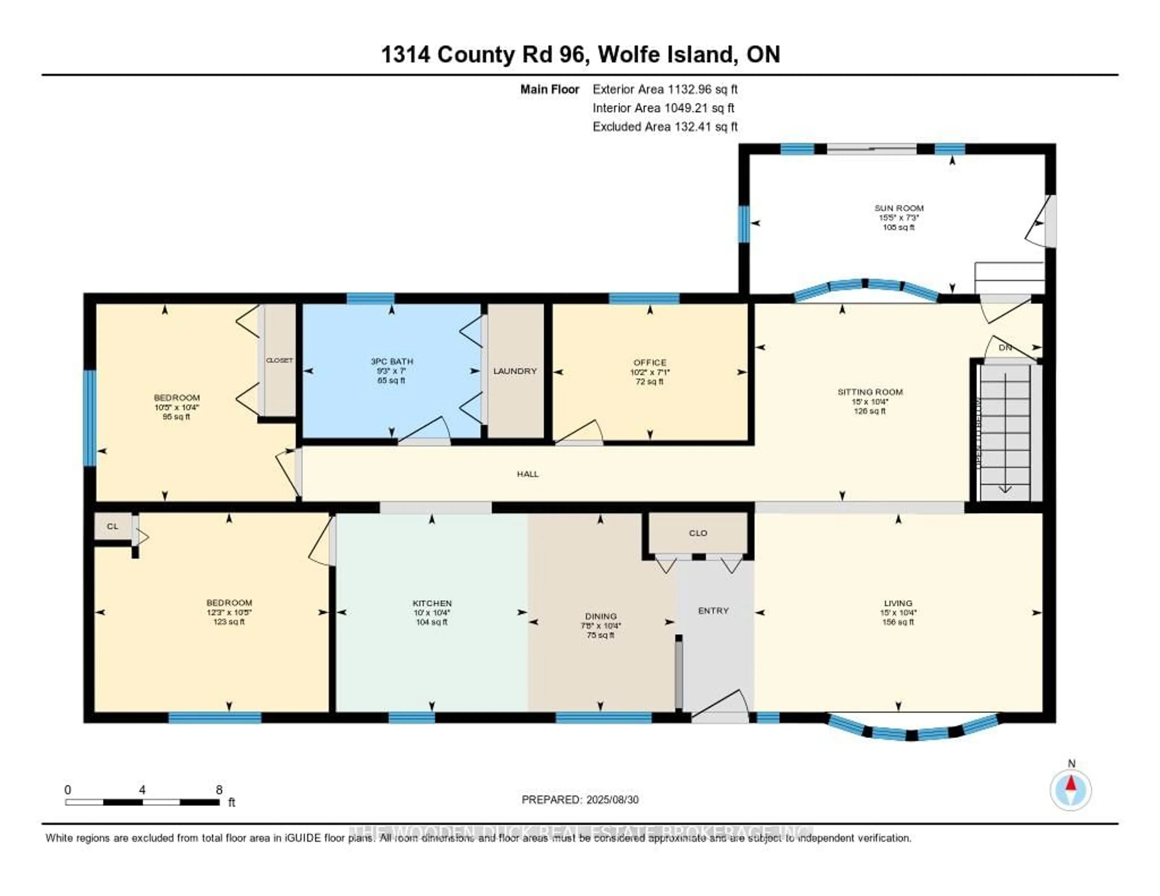 Floor plan for 1314 96 Highway, Wolfe Island Ontario K0H 2Y0