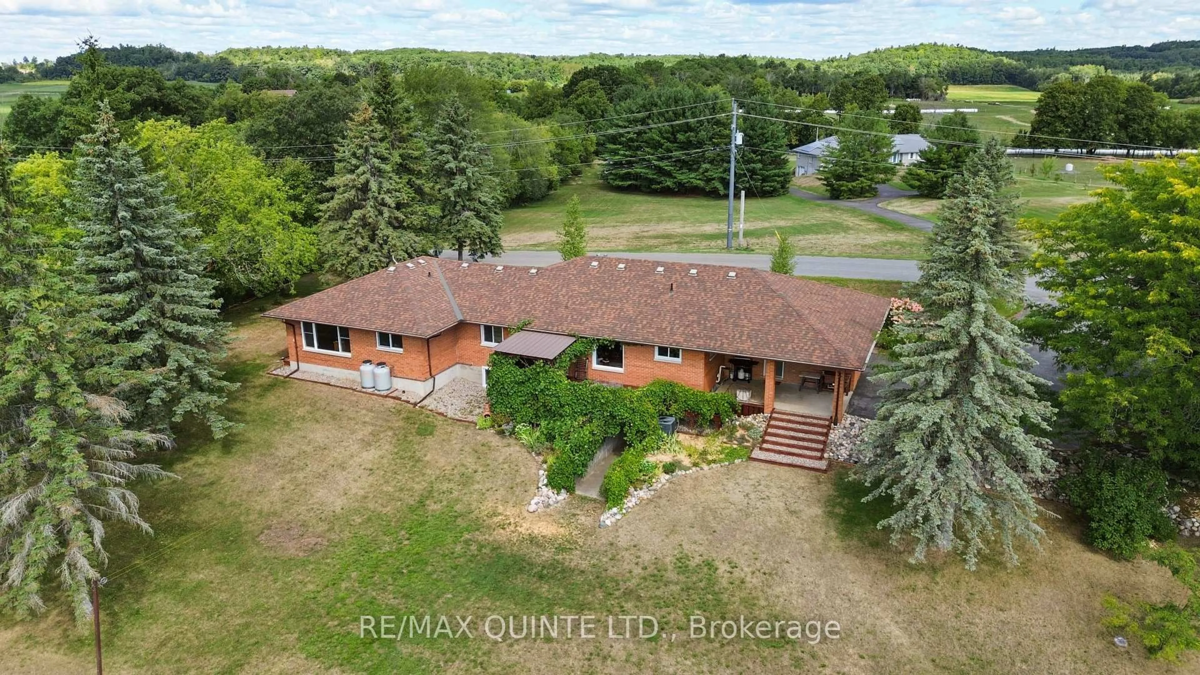 A pic from outside/outdoor area/front of a property/back of a property/a pic from drone, water/lake/river/ocean view for 273 Huffman Rd, Hastings Ontario K0K 2C0