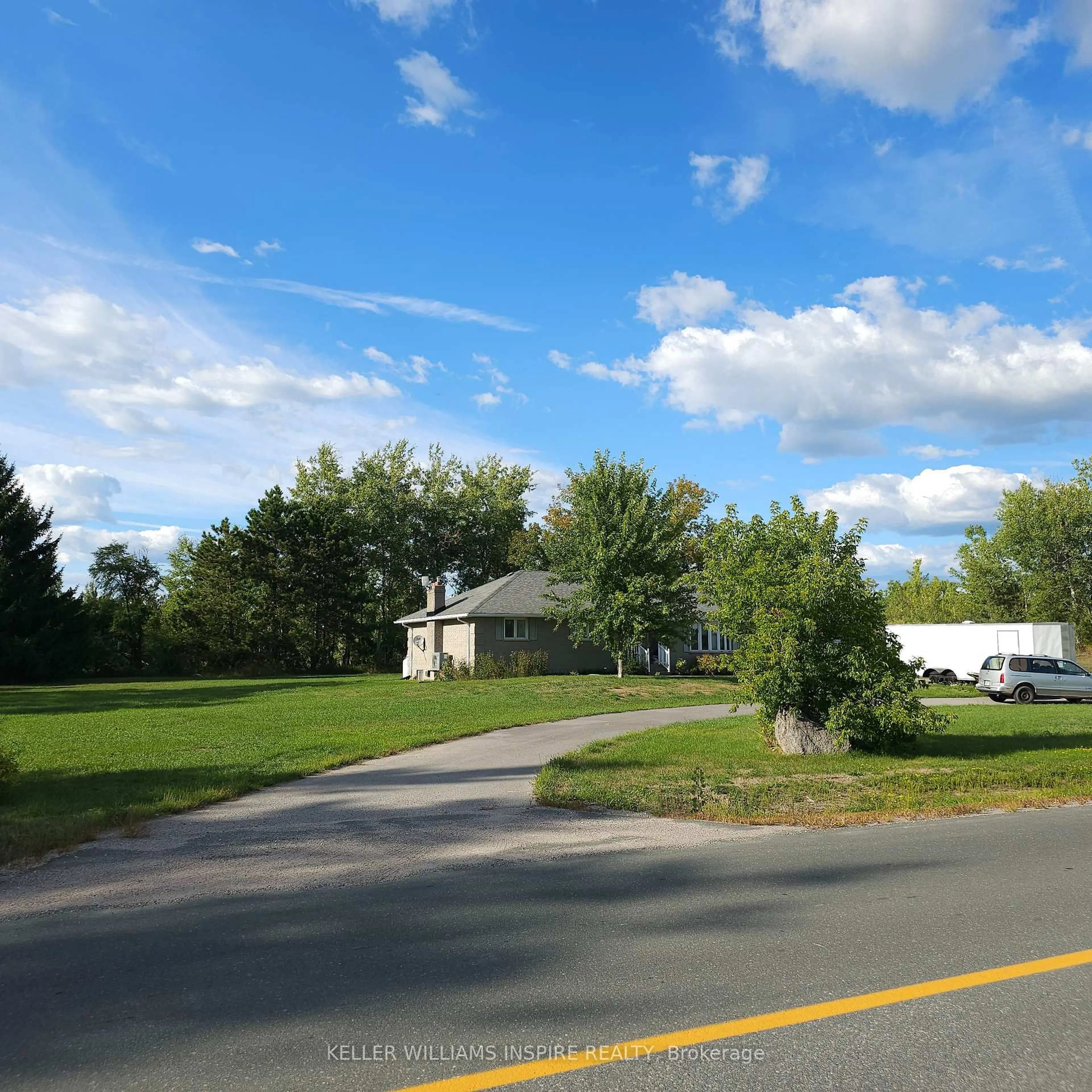 A pic from outside/outdoor area/front of a property/back of a property/a pic from drone, street for 27 Vanderwater Rd, Thomasburg Ontario K0K 3H0