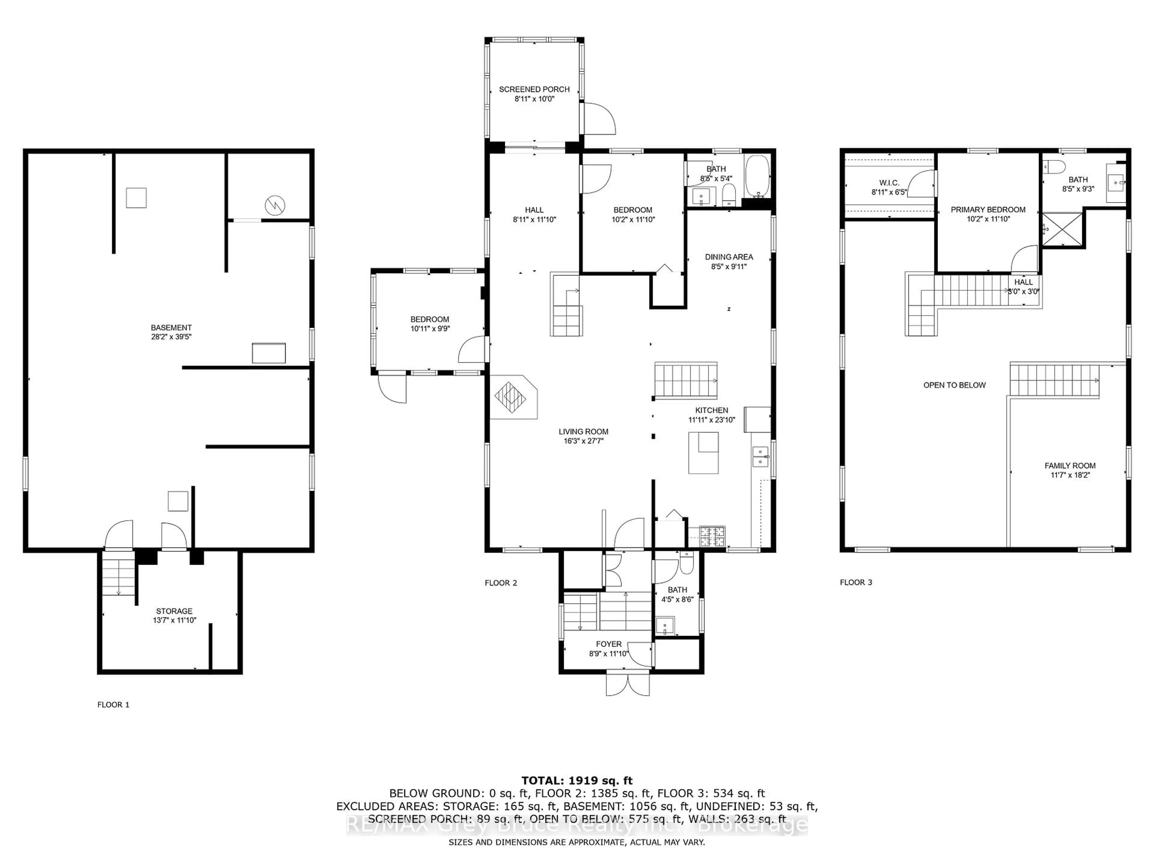 Floor plan for 319930 Kemble Rock Rd, Georgian Bluffs Ontario N0H 1S0
