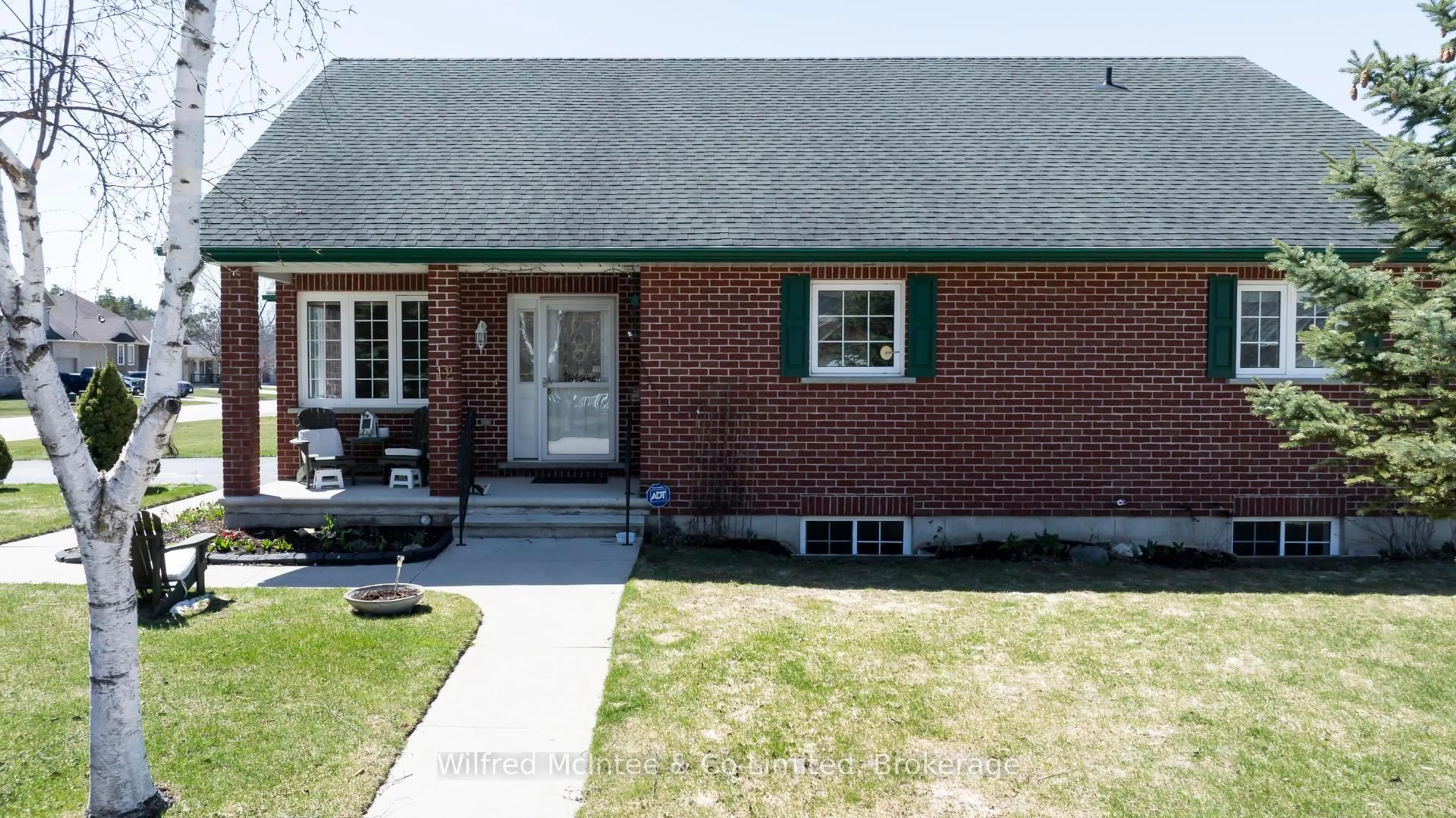 Home with brick exterior material, street for 12 Jonathan Cres, South Bruce Ontario N0G 2J0
