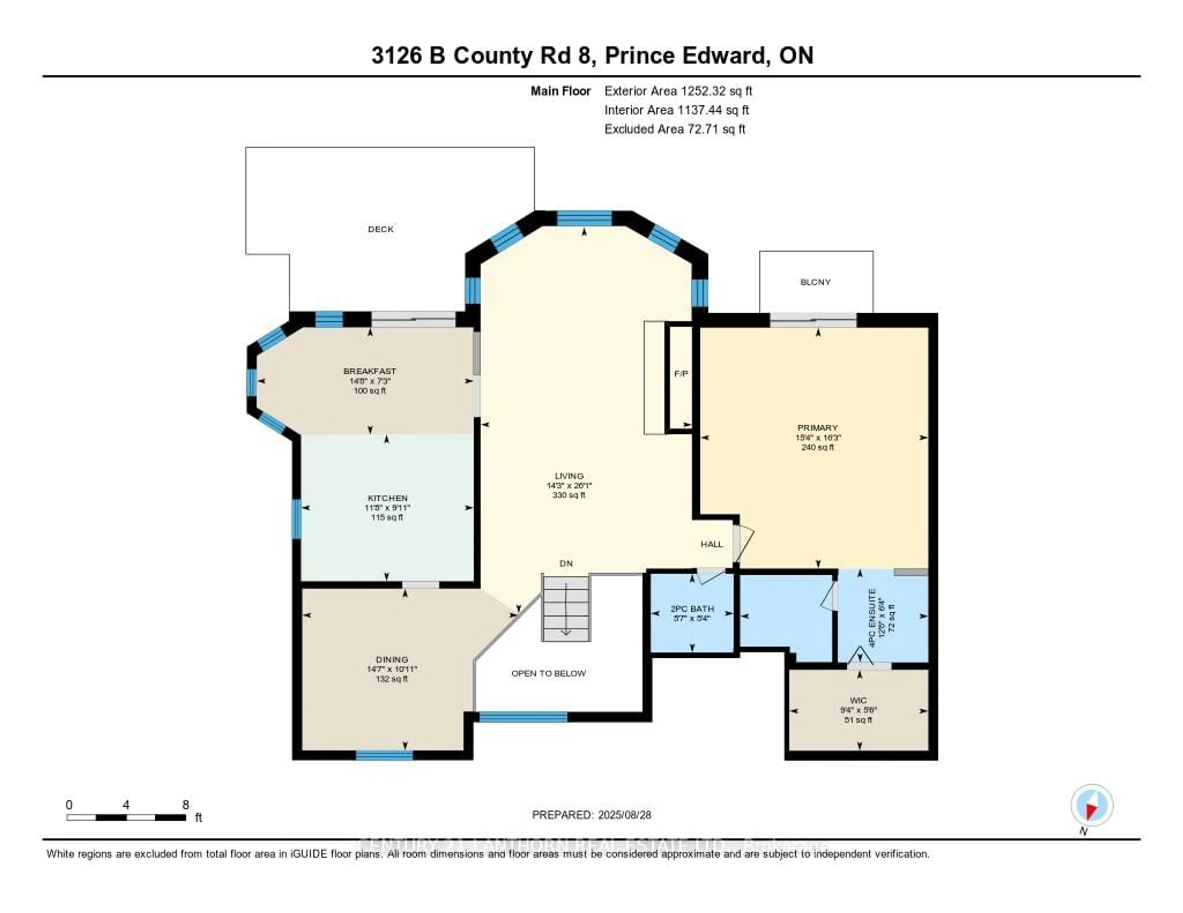 Floor plan for 3126b County Rd 8 Rd, Prince Edward County Ontario K0K 2T0