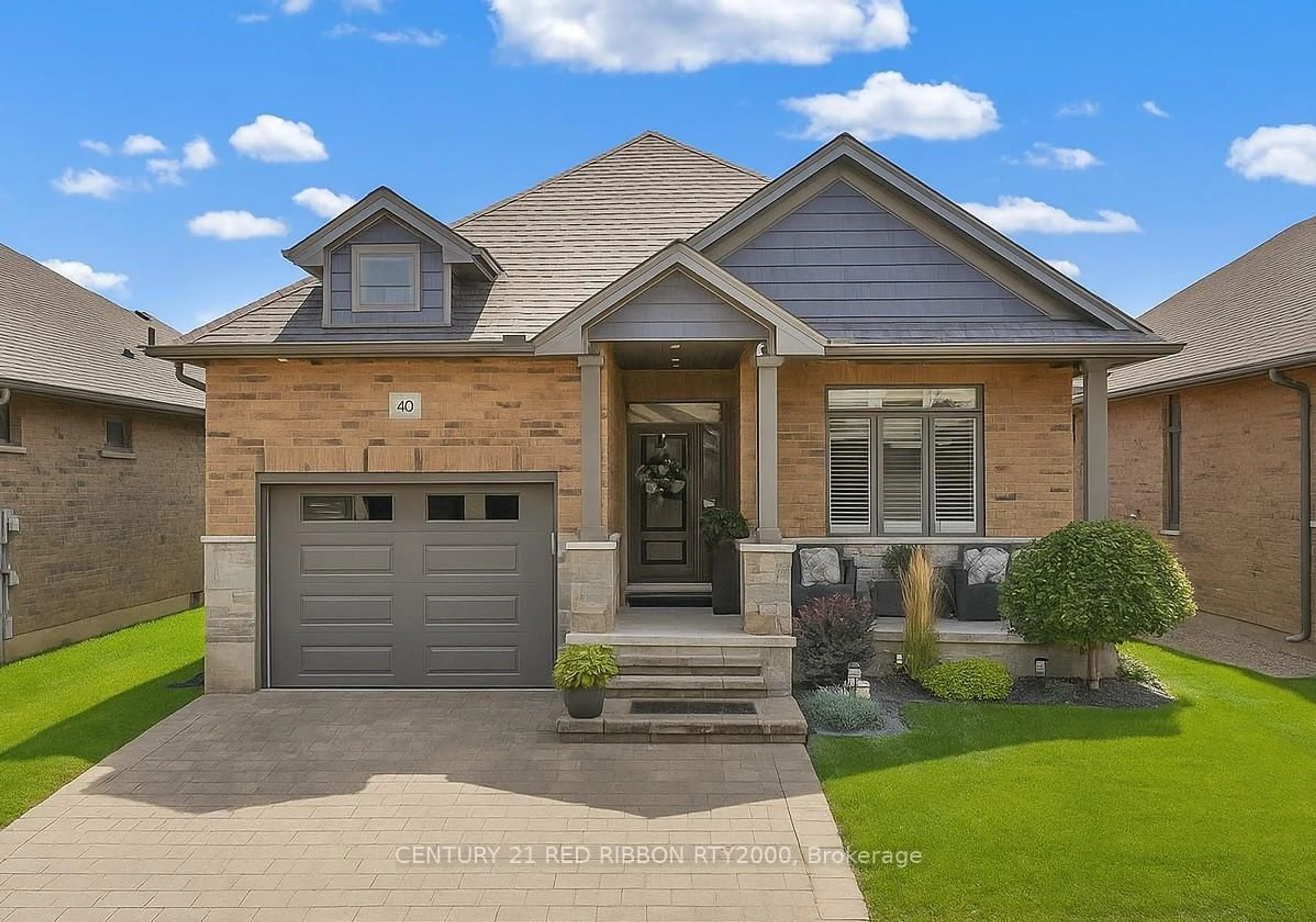 Home with brick exterior material, street for 159 Collins Way #40, Strathroy-Caradoc Ontario N7G 0G8