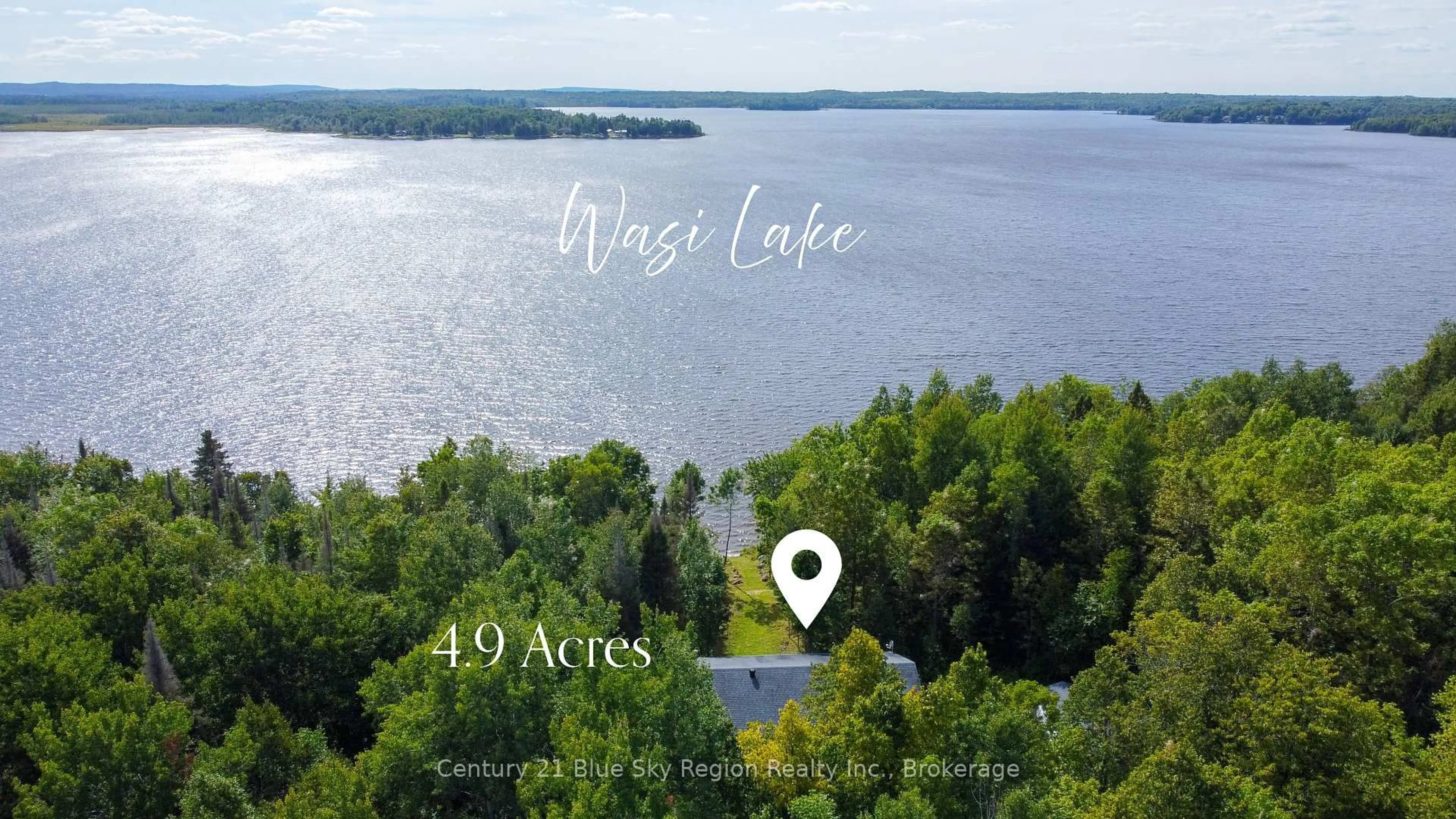 A pic from outside/outdoor area/front of a property/back of a property/a pic from drone, water/lake/river/ocean view for 501 Golf Course Rd, Chisholm Ontario P0H 1Z0