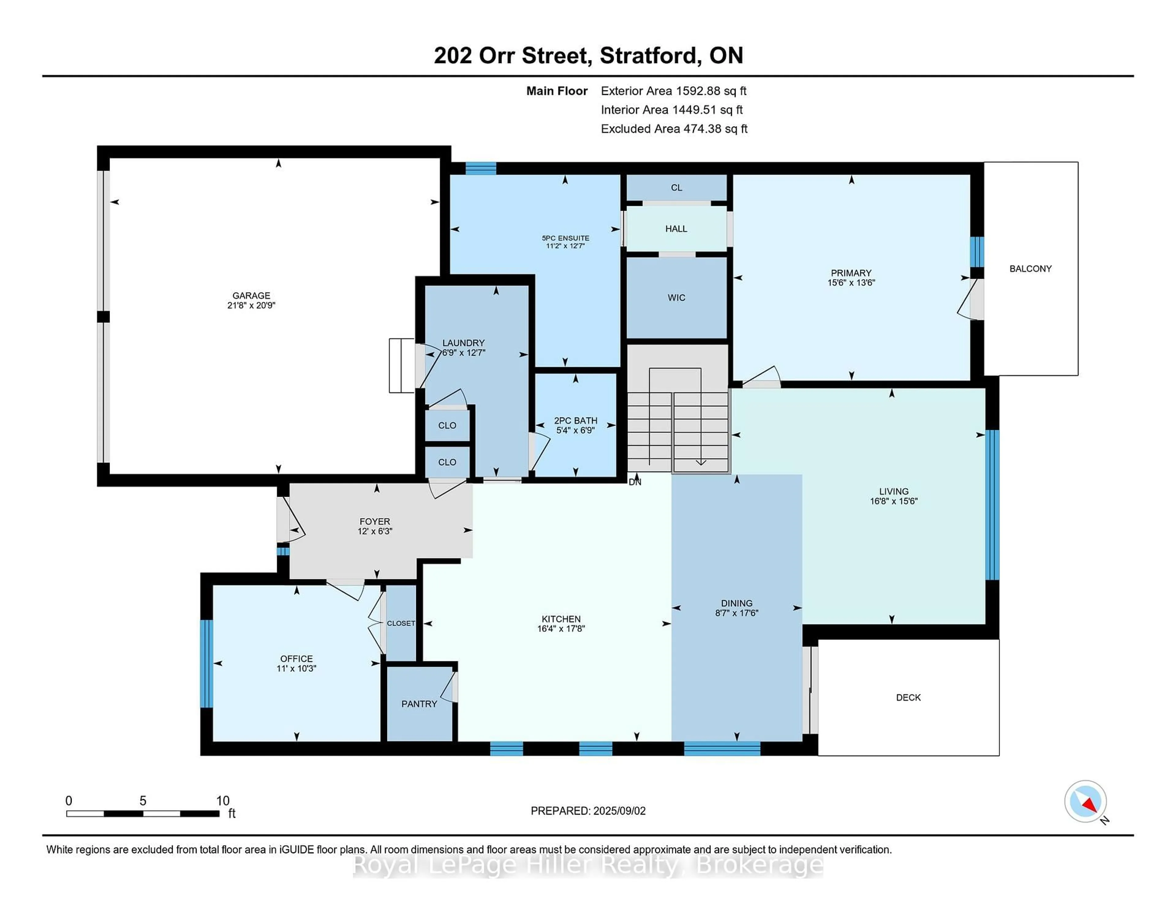 Floor plan for 202 Orr St, Stratford Ontario N5A 0J7