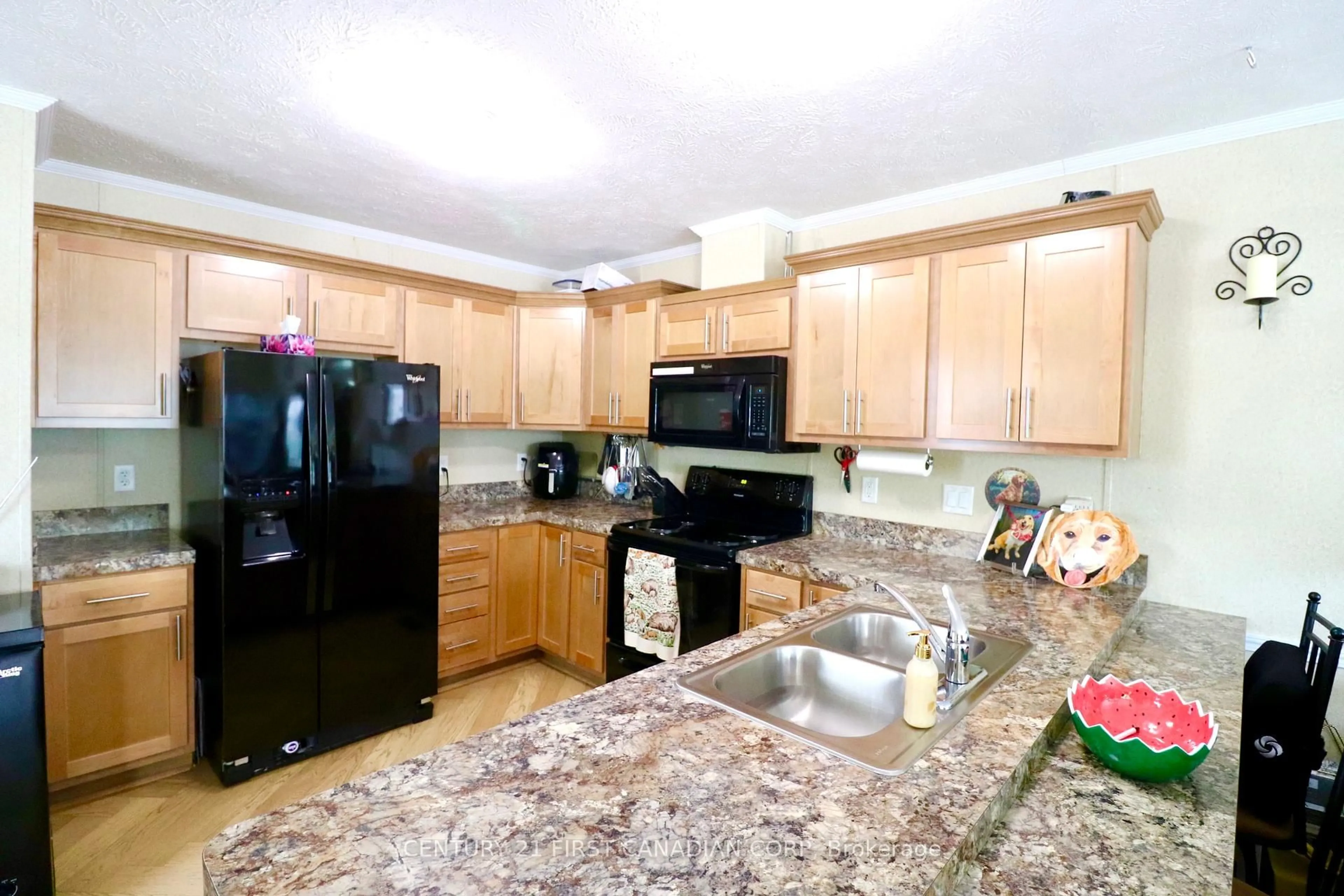 Standard kitchen, ceramic/tile floor for 3100 Dorchester Rd #41, Thames Centre Ontario N0L 1G5