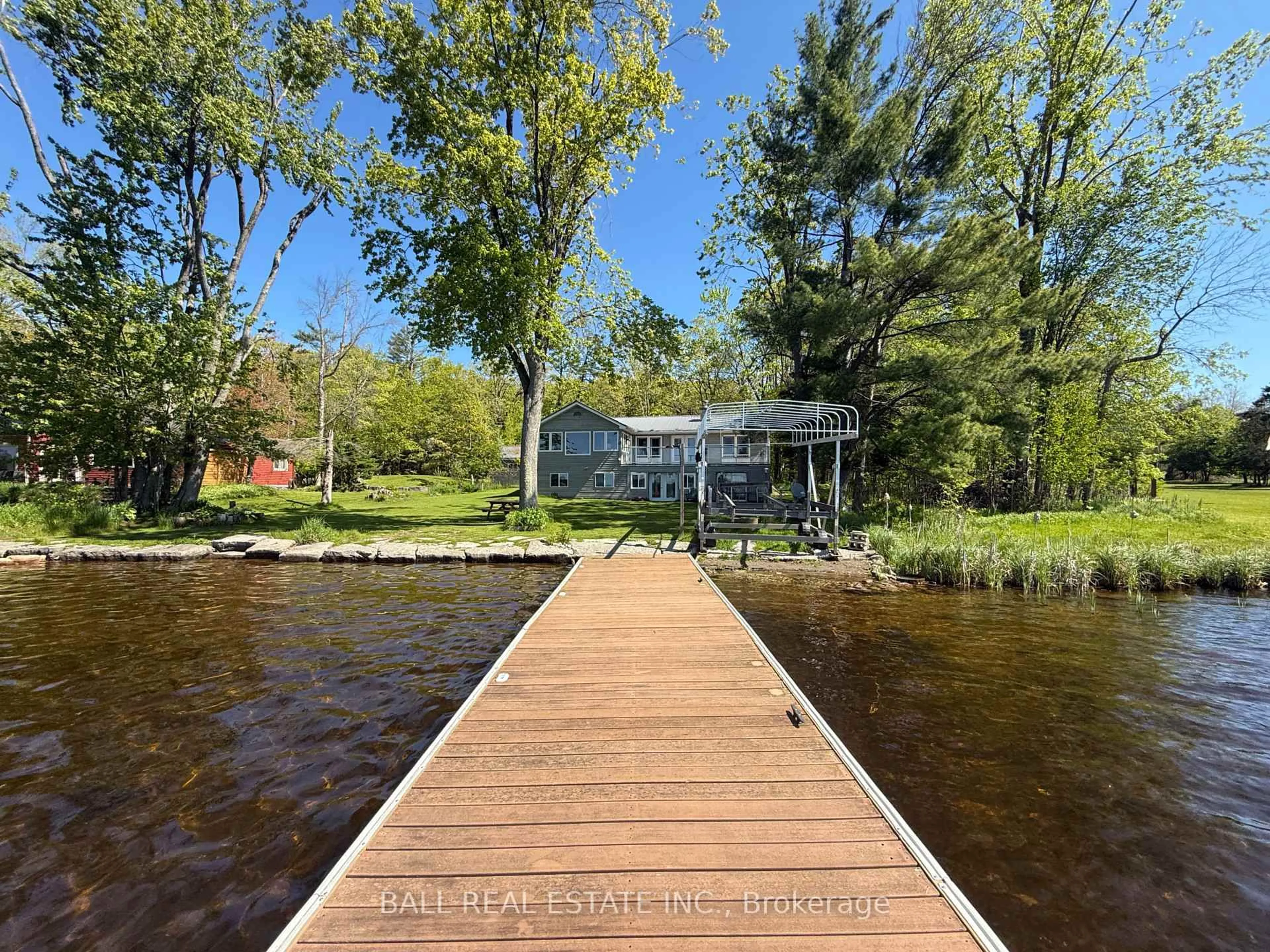 A pic from outside/outdoor area/front of a property/back of a property/a pic from drone, water/lake/river/ocean view for 79 Hulls Rd, North Kawartha Ontario K0L 2H0