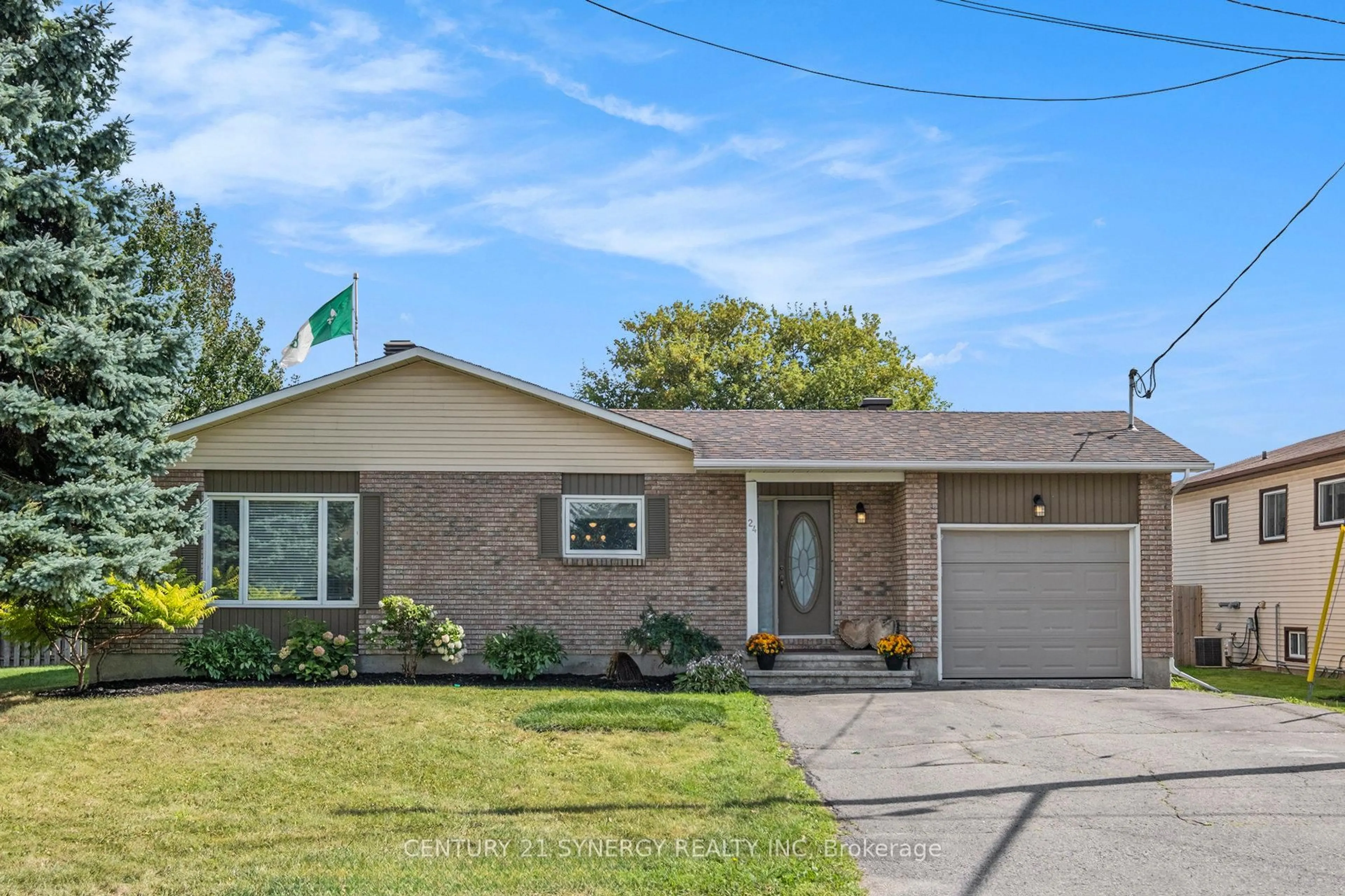 Home with brick exterior material, street for 24 Menard St, Russell Ontario K0A 1W1