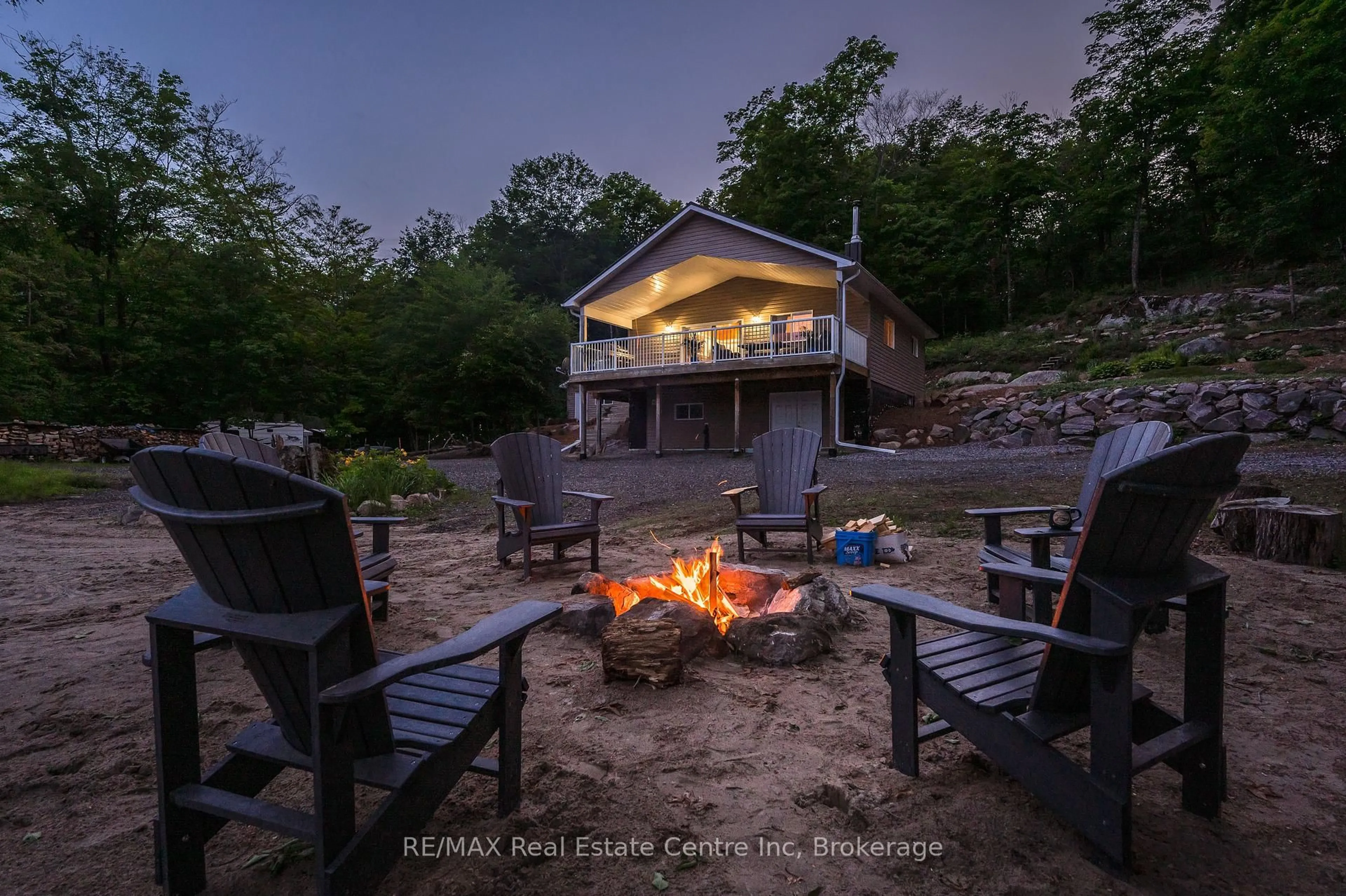 Patio, water/lake/river/ocean view for 22 South Crane Lake Rd, The Archipelago Ontario P2A 2W8